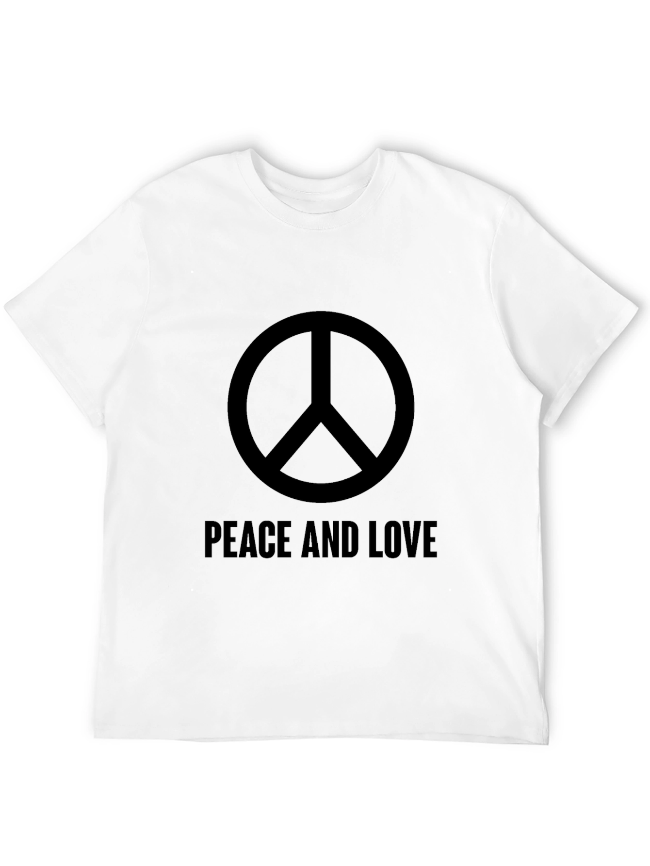 Black Peace and Love Graphic T-Shirt view 12