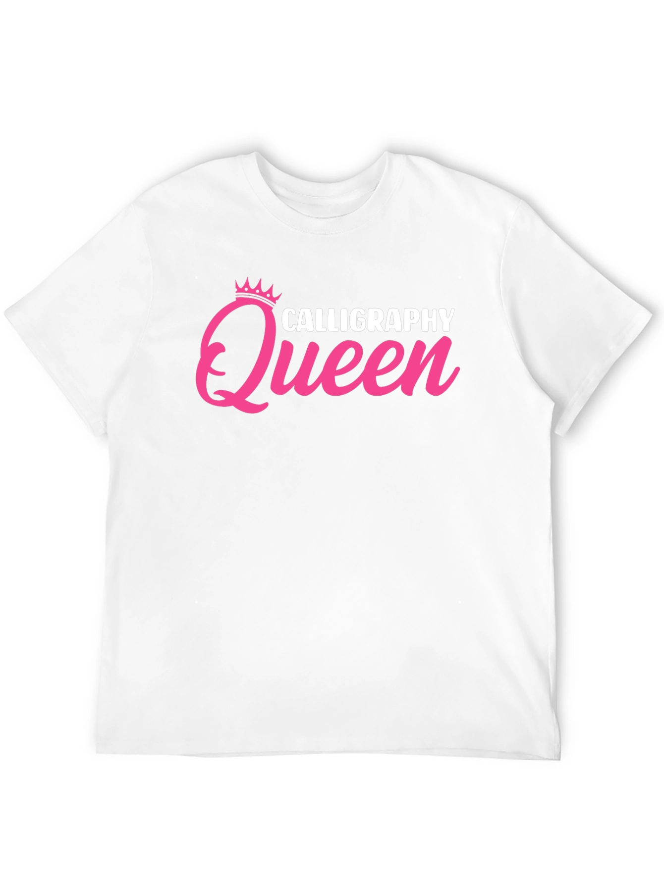 Black Calligraphy Queen Black T-Shirt view 12