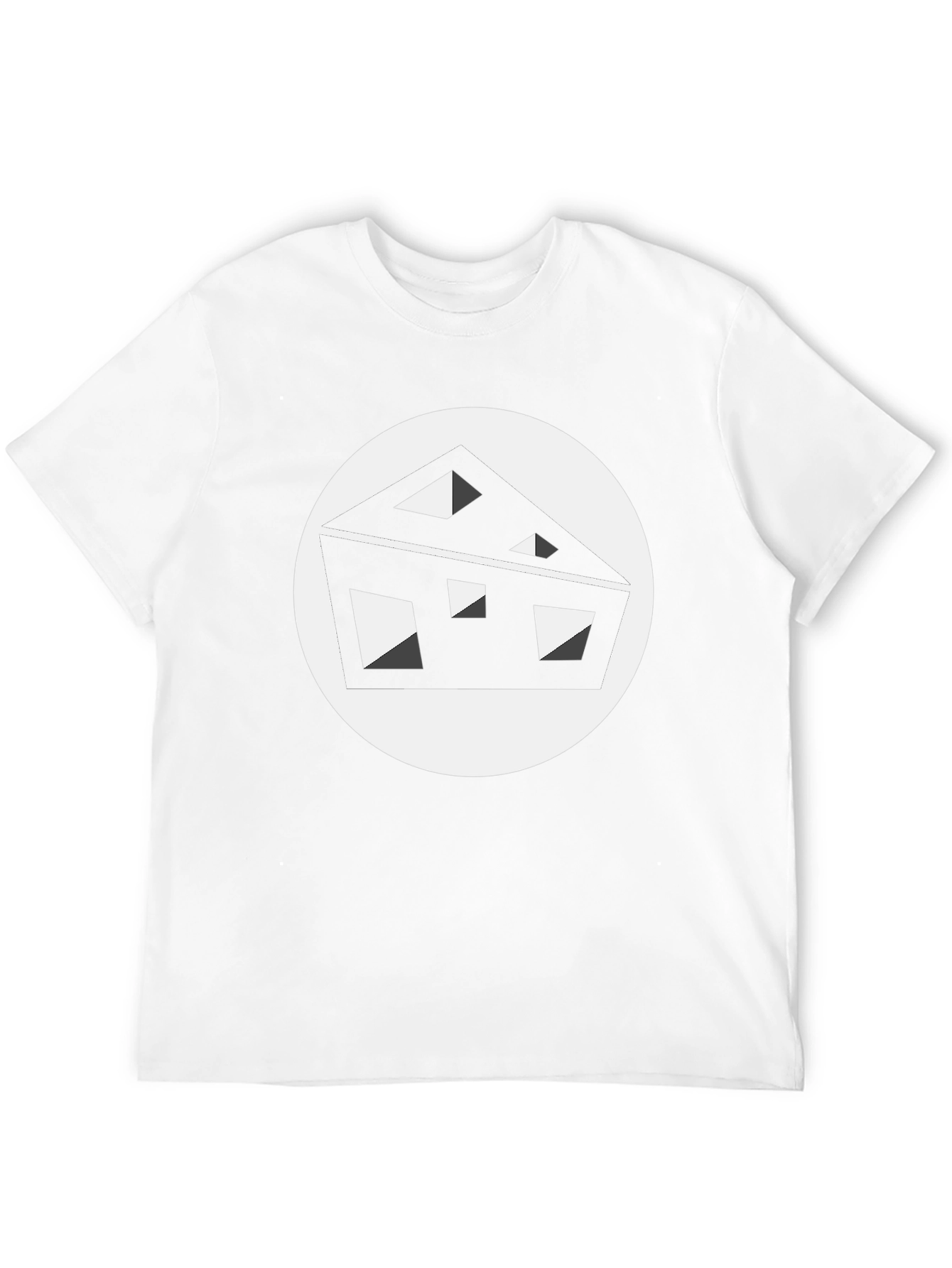 Black Modern Abstract Tee - Black view 12