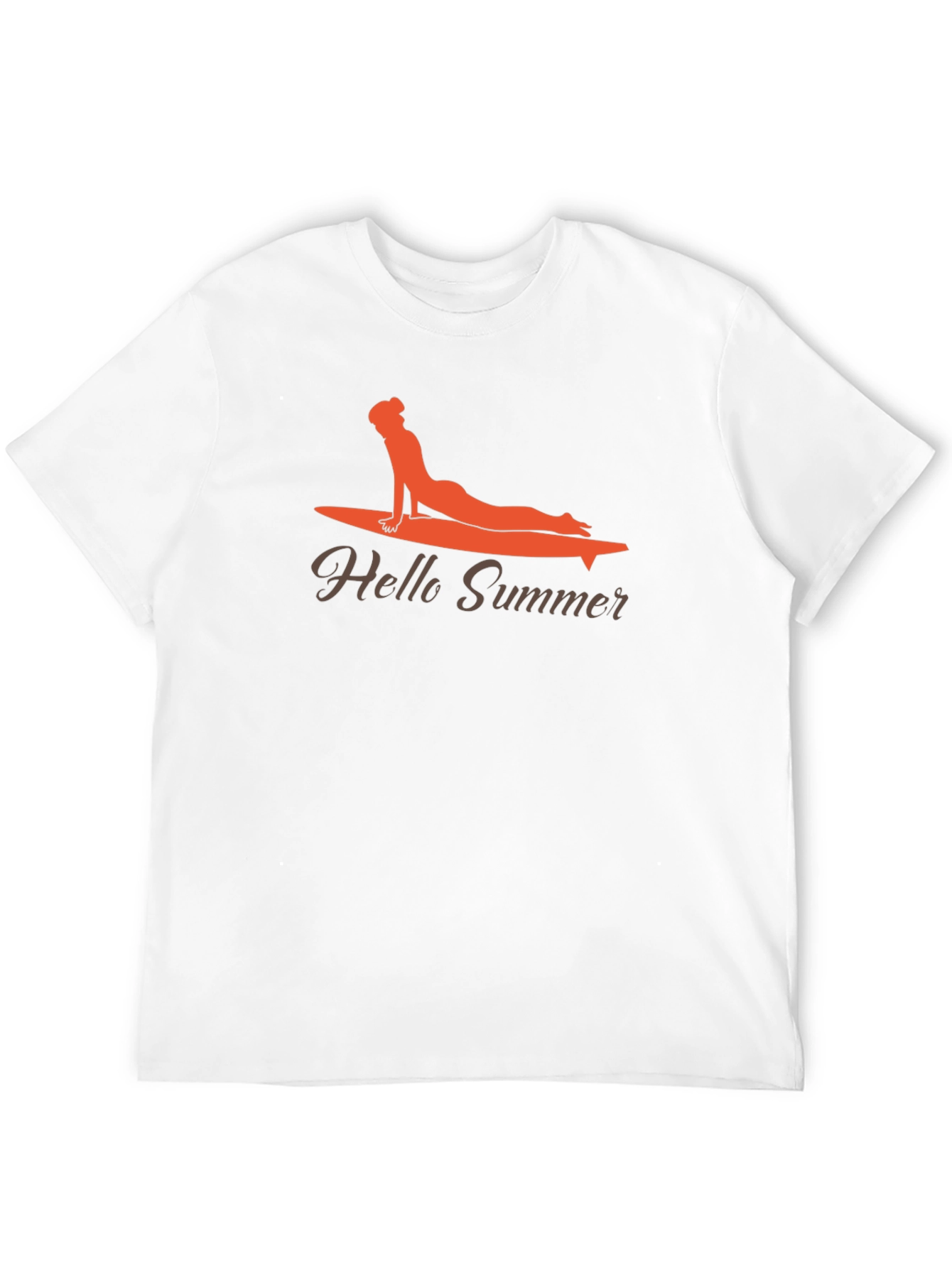 Black Hello Summer Surf Yoga Tee view 12