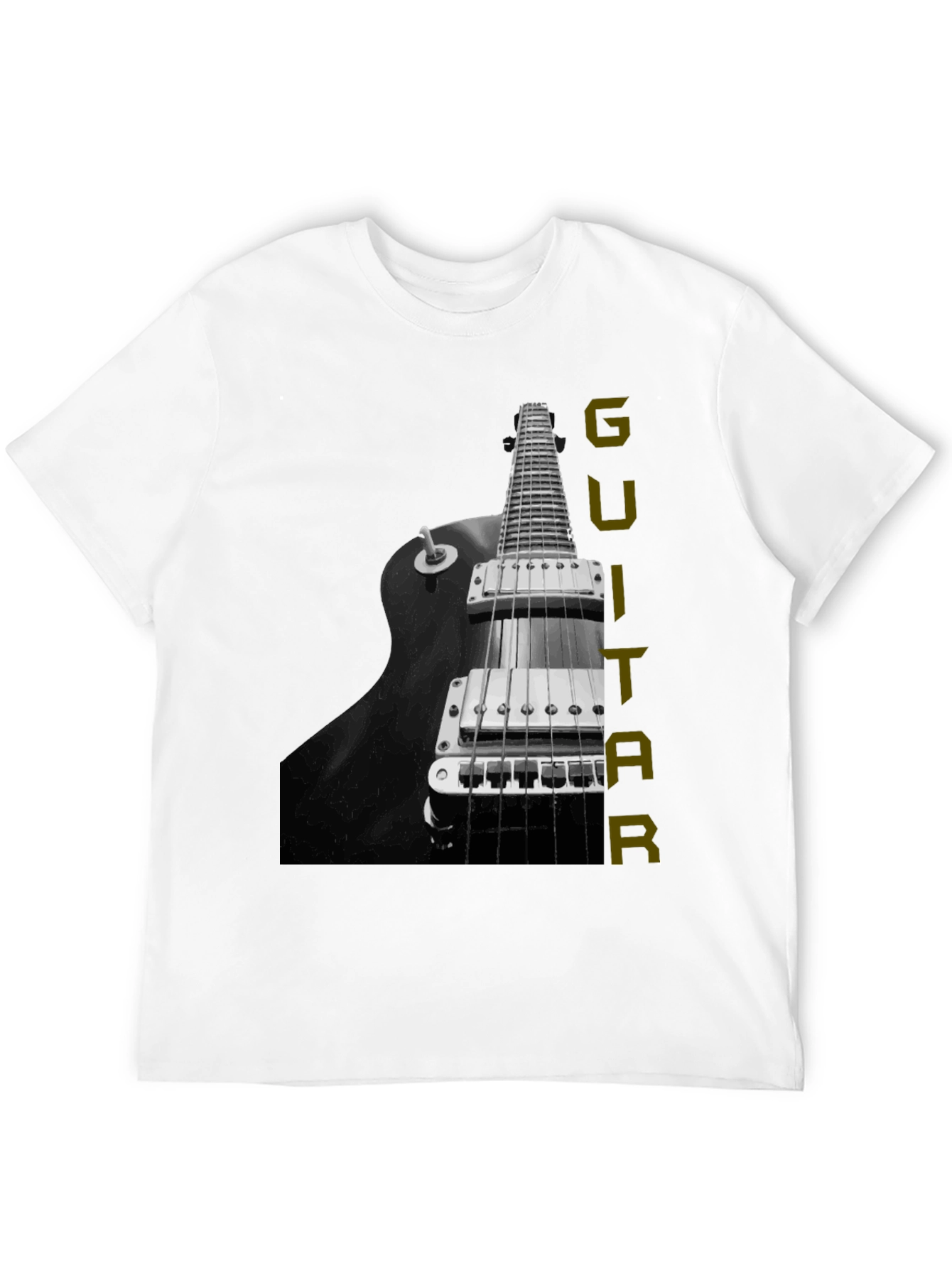 Black Guitar Graphic Tee - Musician T-Shirt view 12