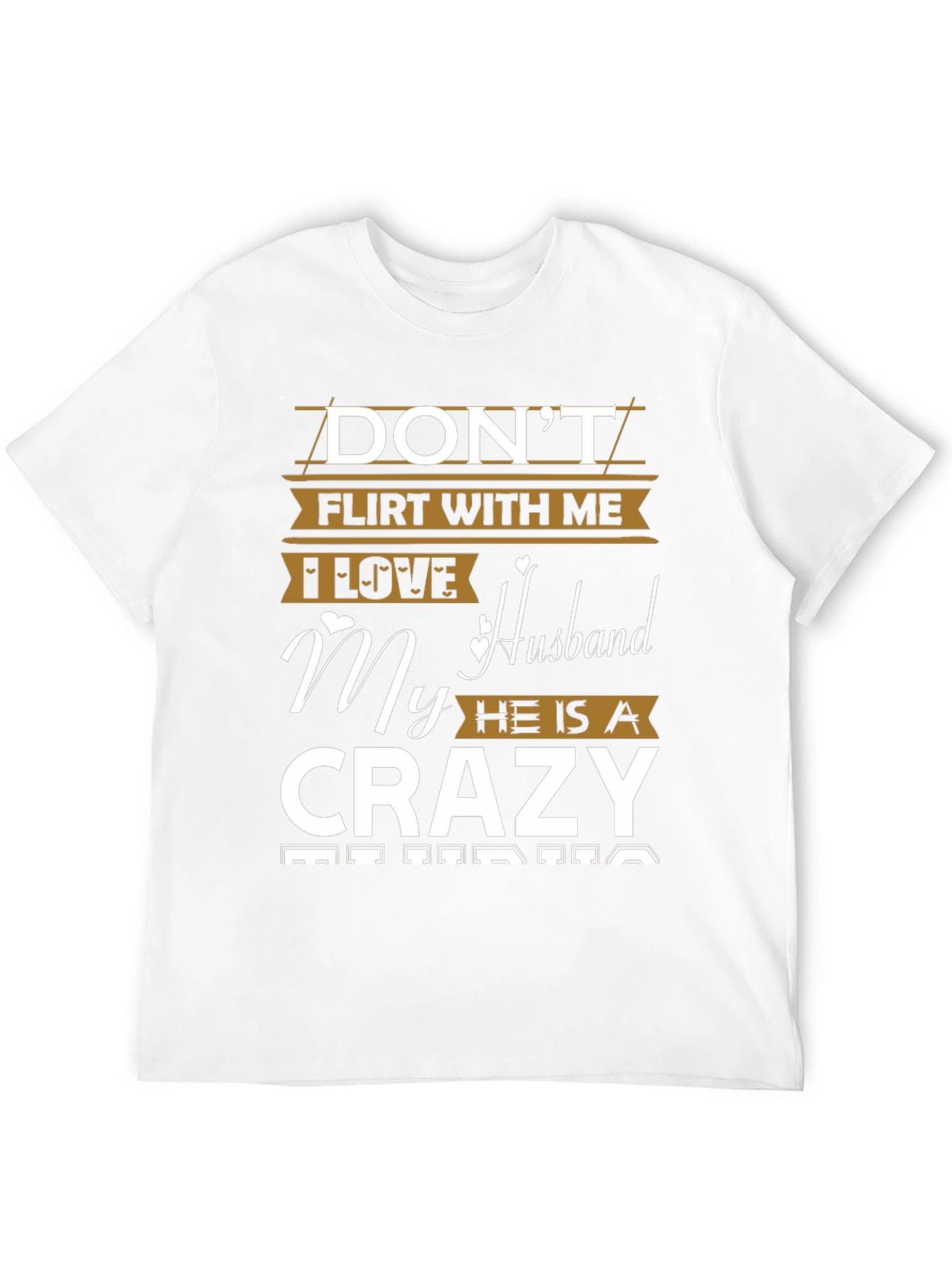 Black Don't Flirt With Me Crazy Husband Graphic Tee view 12