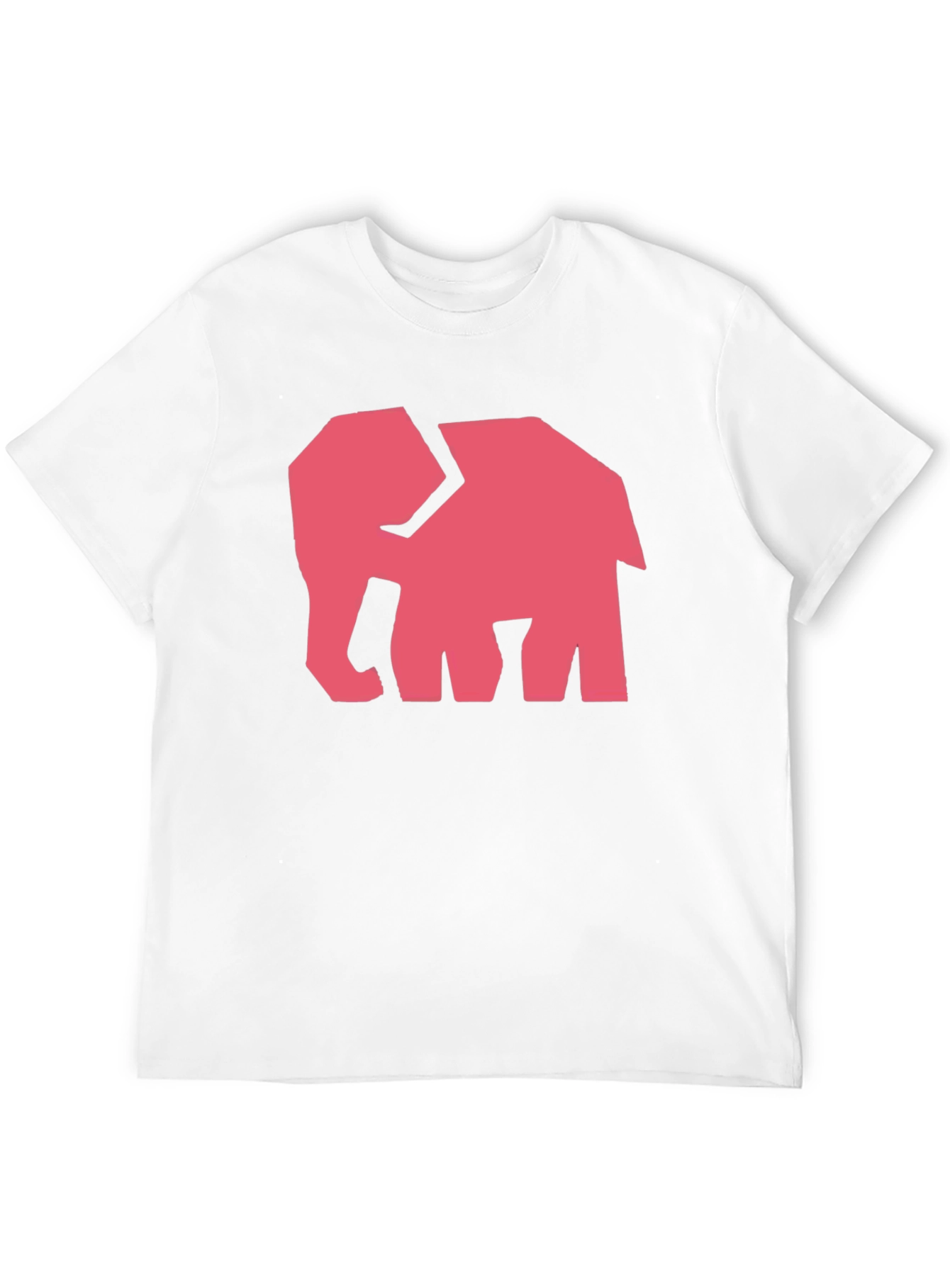 Black Modern Elephant Graphic Tee - Black Cotton Shirt view 12