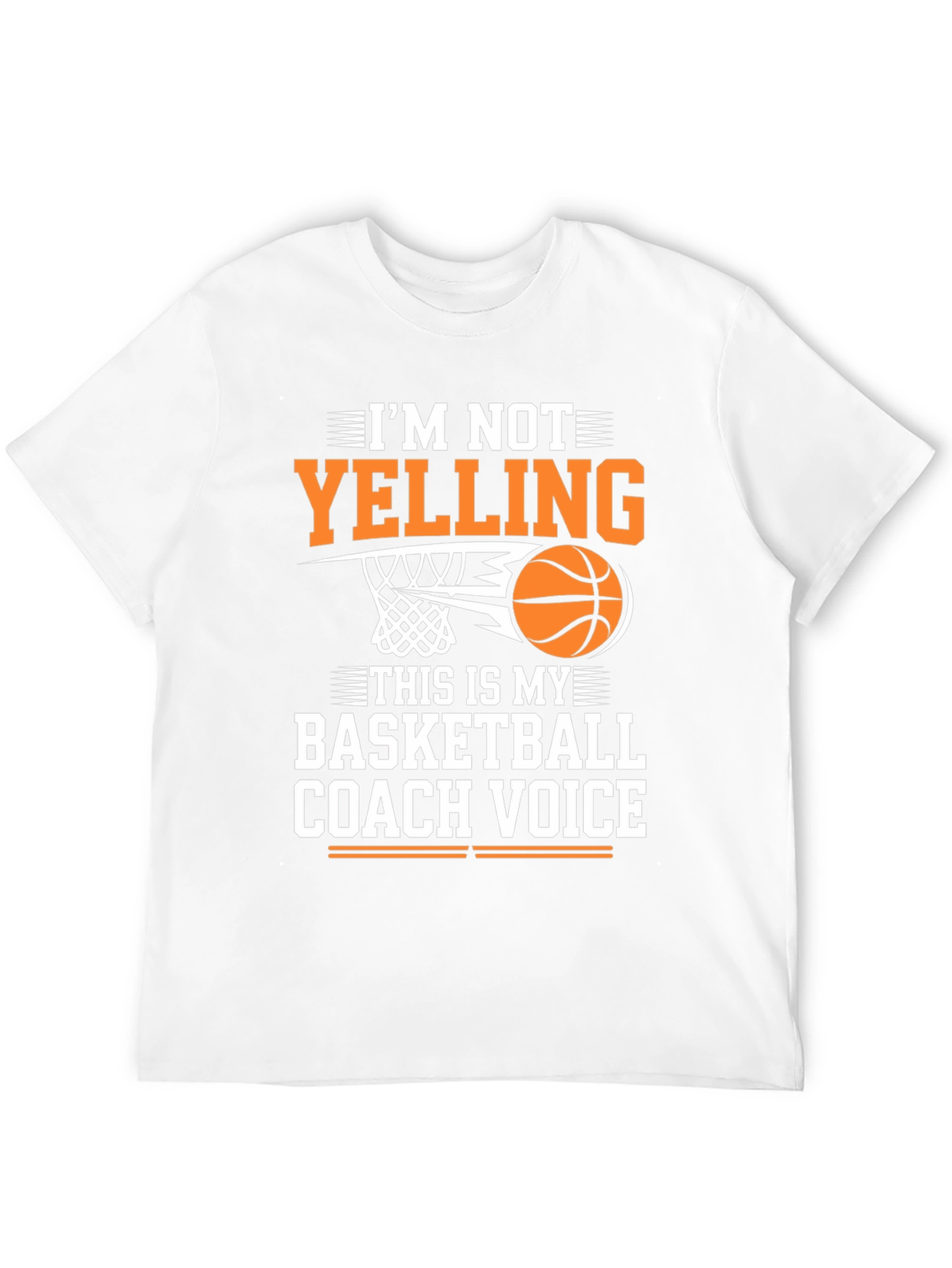 Black Basketball Coach Voice T-Shirt - Funny Sports Tee view 12