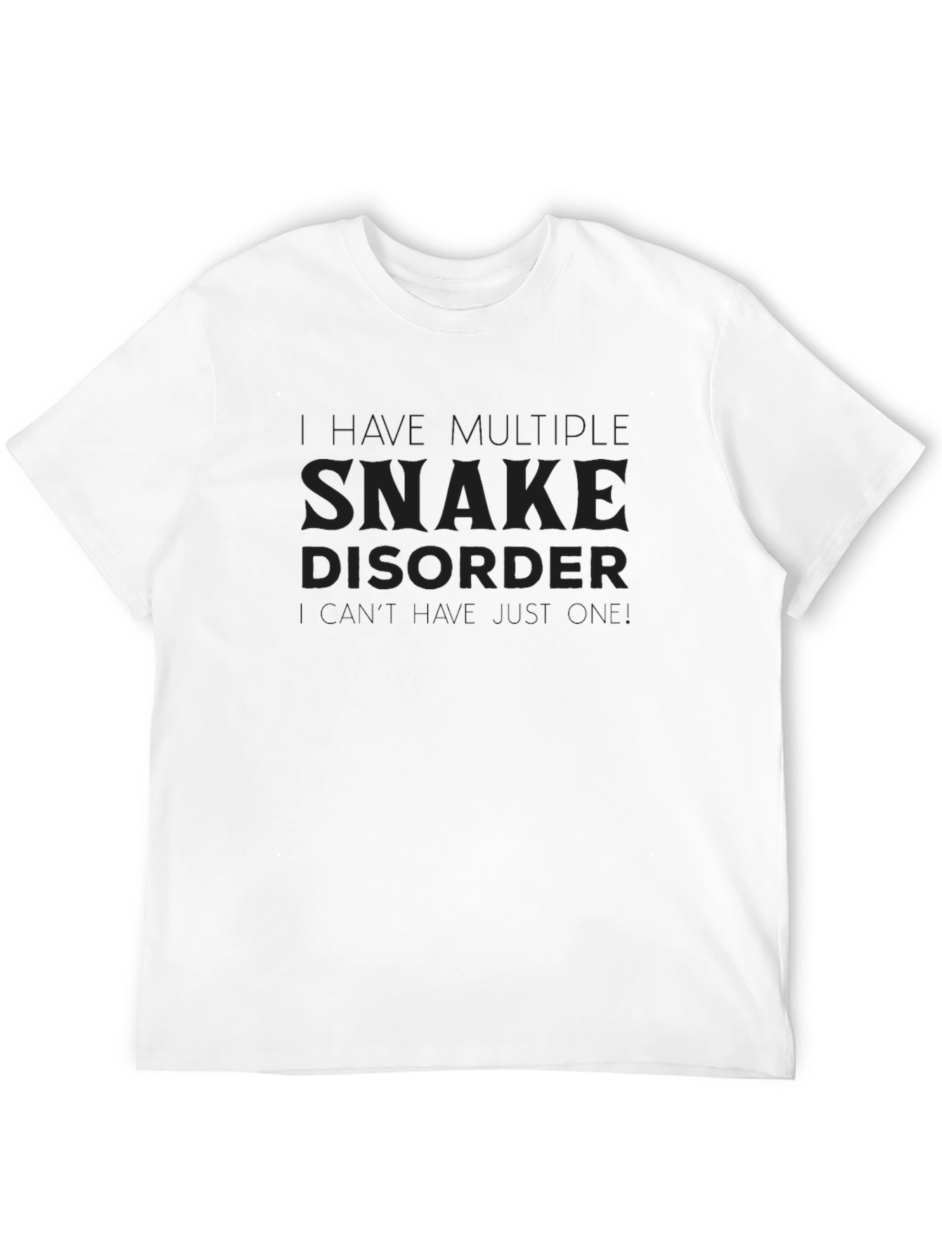 Black Multiple Snake Disorder T-Shirt view 12