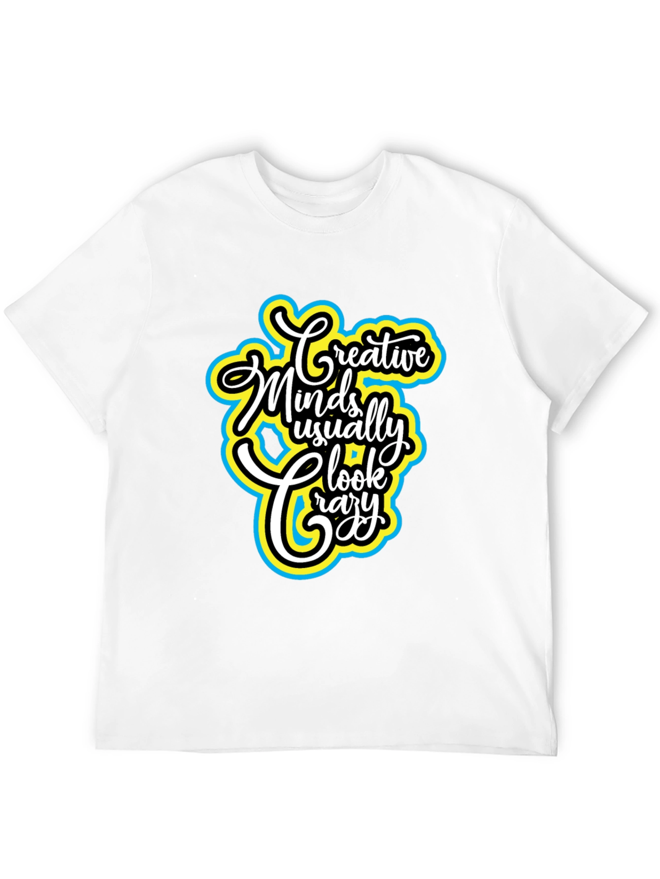 Black Creative Minds T-Shirt - Black Cotton Tee view 12