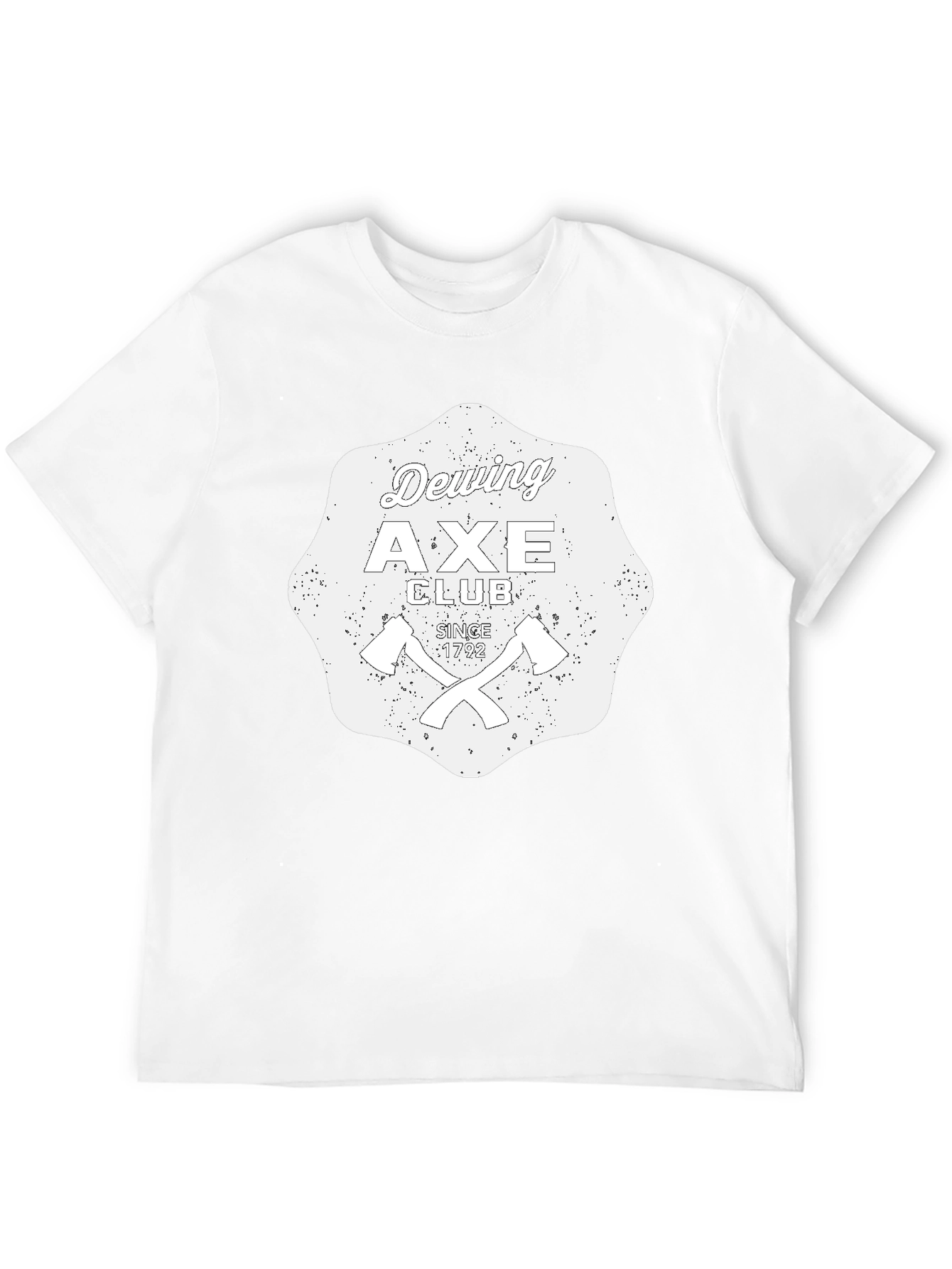 Black Dewing Axe Club Black Graphic T-Shirt view 12