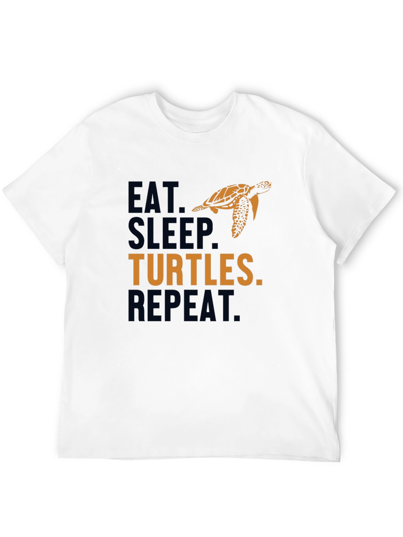 Black Eat Sleep Turtles Repeat Black Graphic Tee view 12