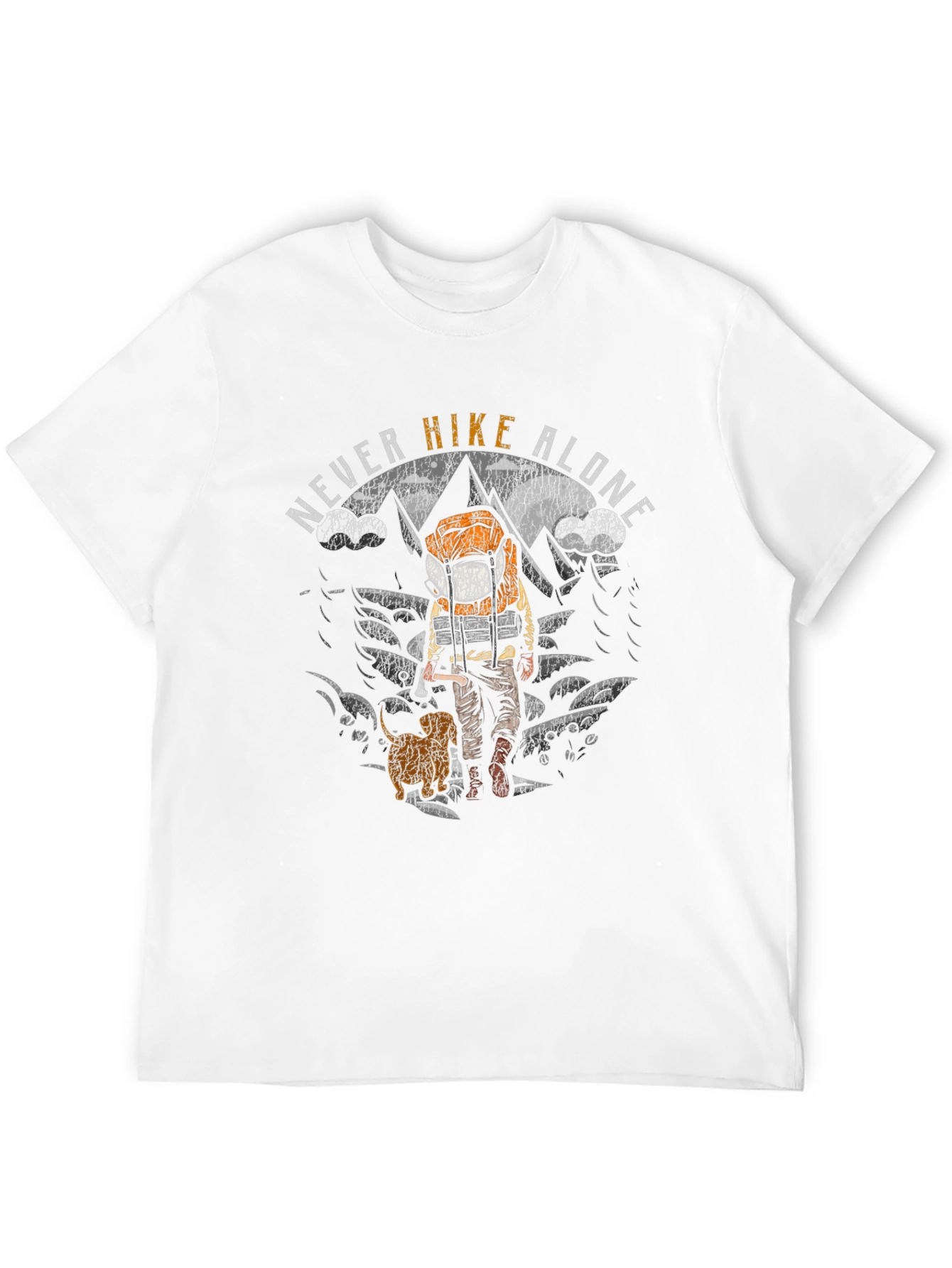 Black Never Hike Alone Graphic T-Shirt view 12
