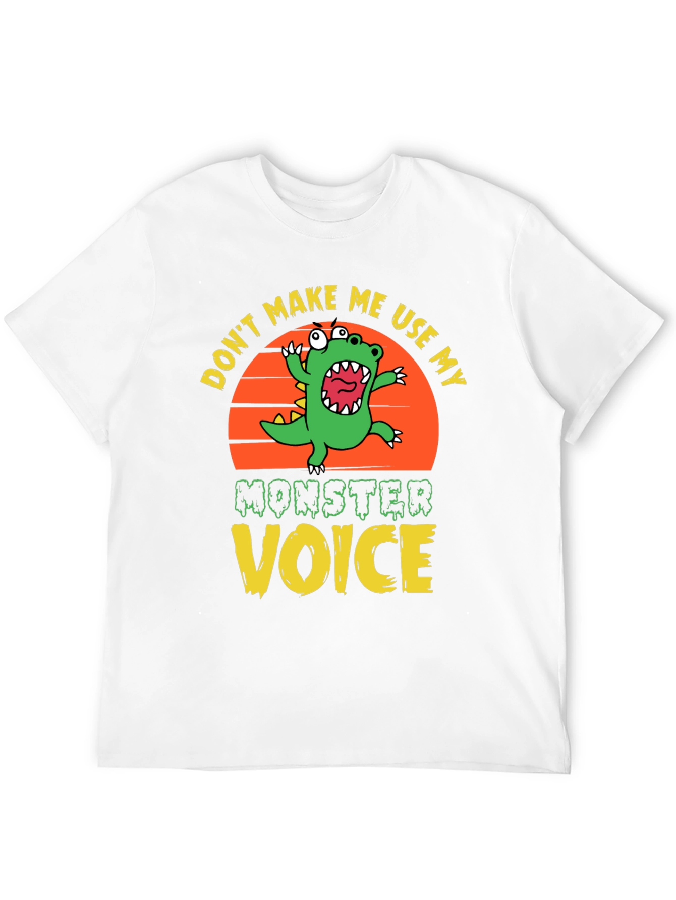 Black Don't Make Me Use My Monster Voice Graphic Tee view 12