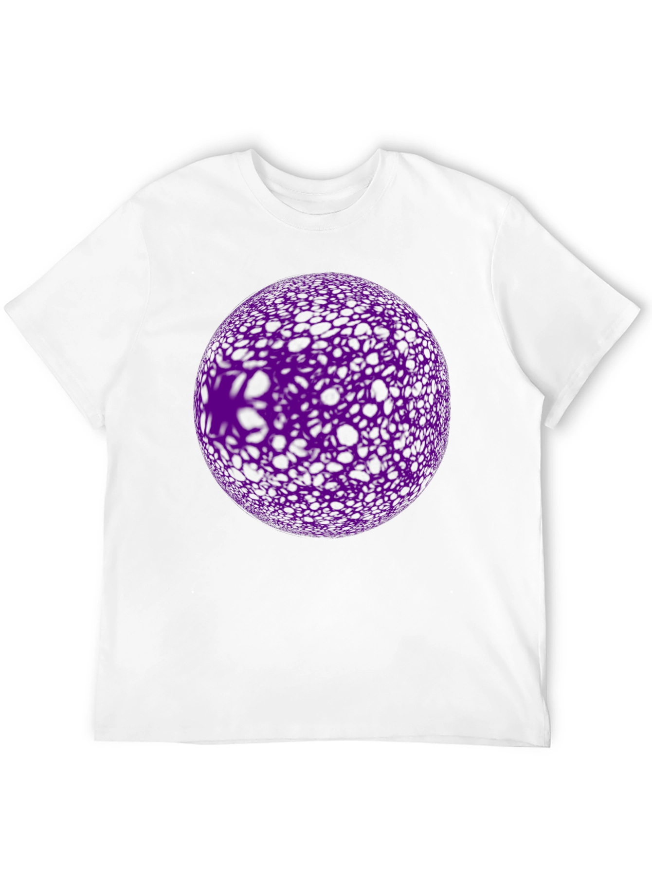 Black Abstract Purple Orb Graphic Black T-Shirt view 12