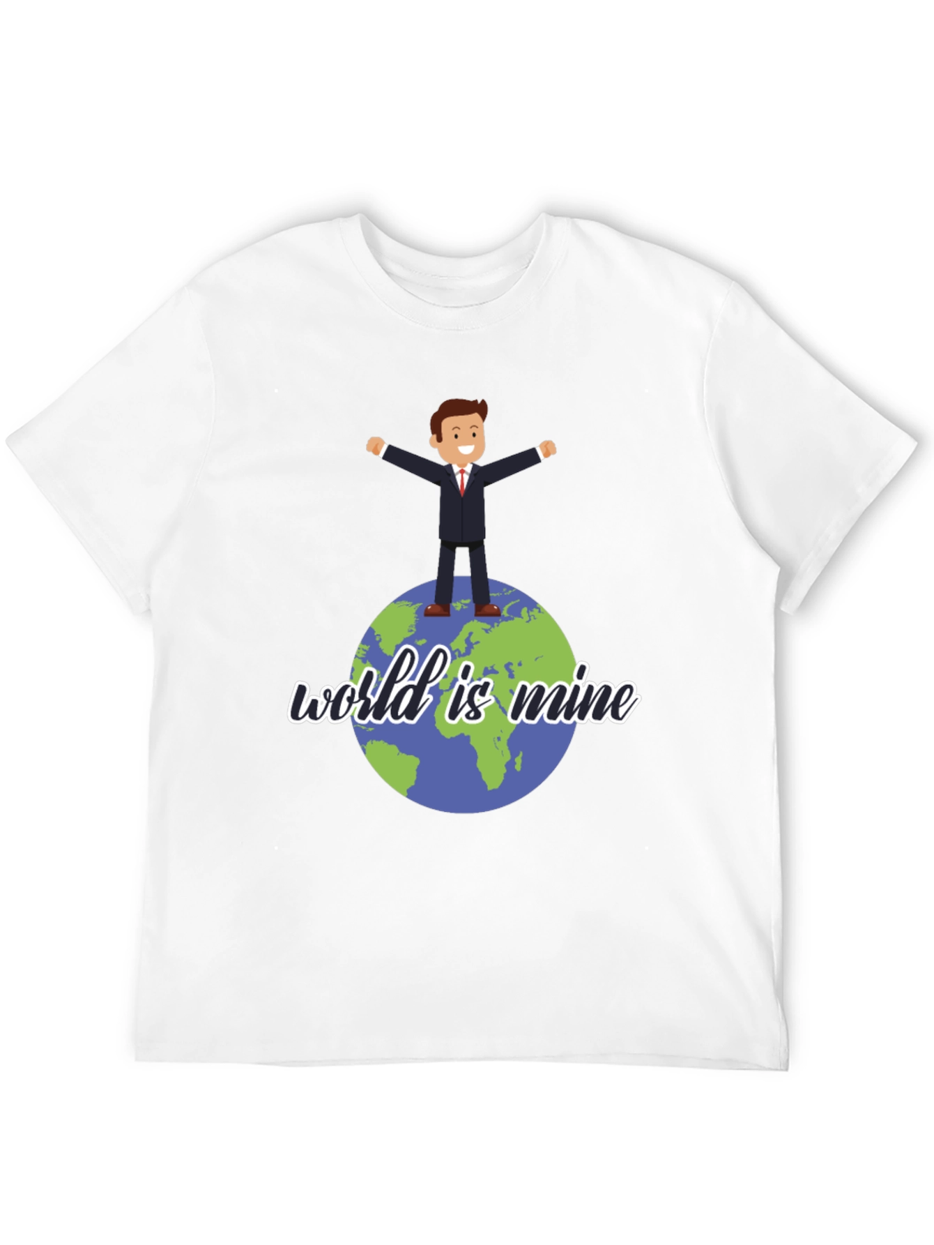 Black World is Mine Graphic Tee - Black Unisex T-Shirt view 12