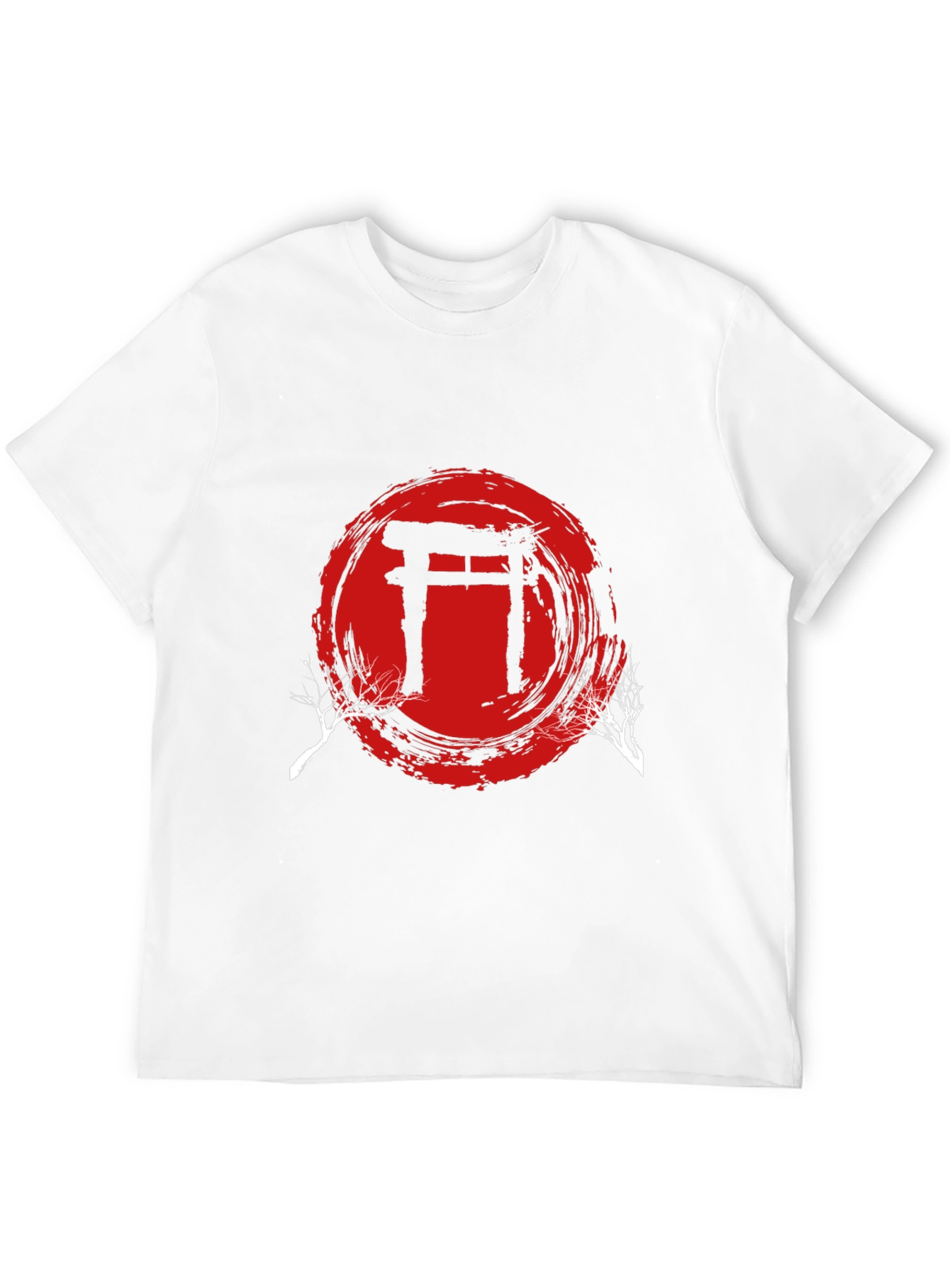 Black Japanese Torii Gate T-Shirt view 12