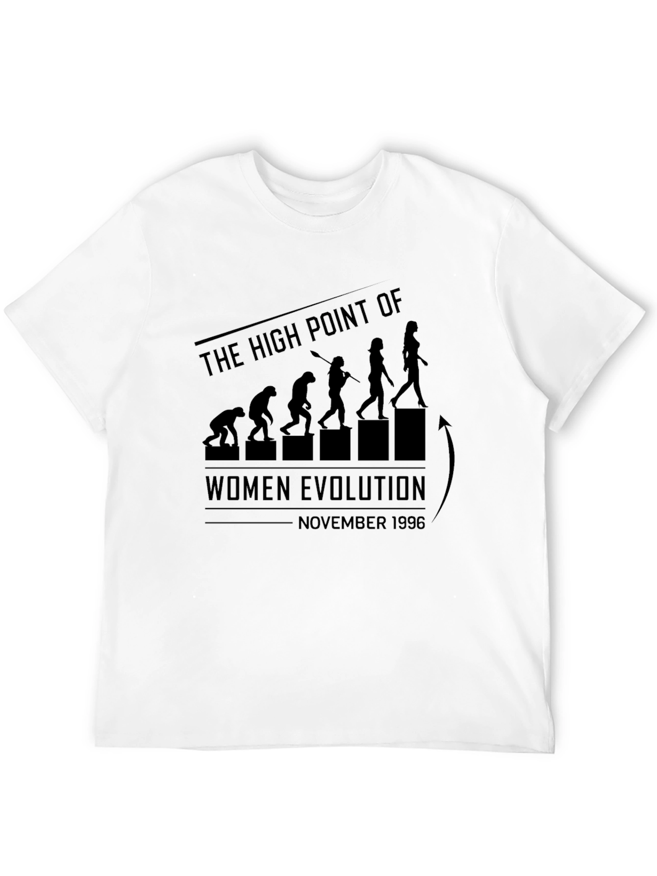 Black Humorous Women's Evolution T-Shirt - November 1996 view 12