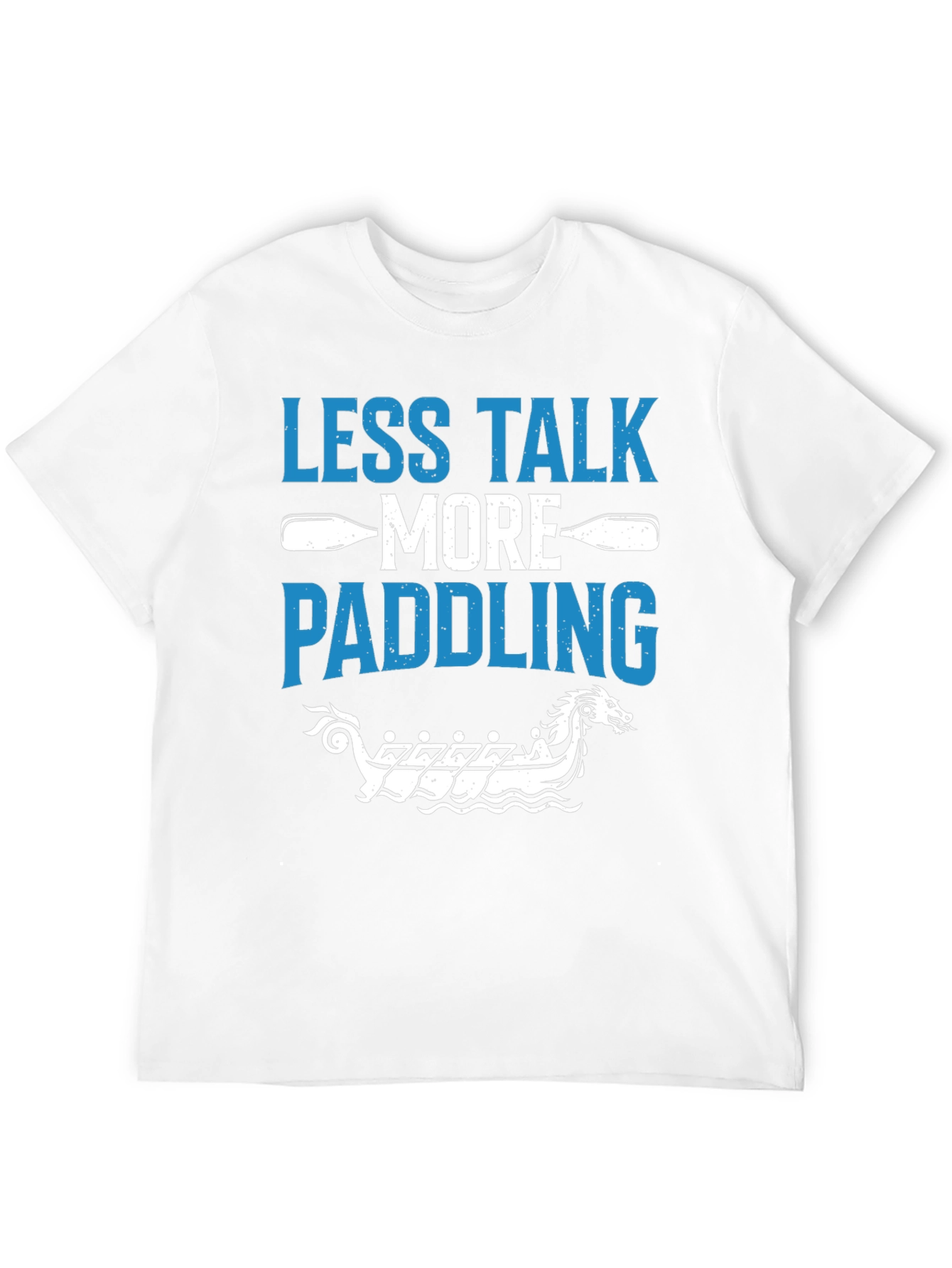 Black Less Talk More Paddling Graphic Tee view 12
