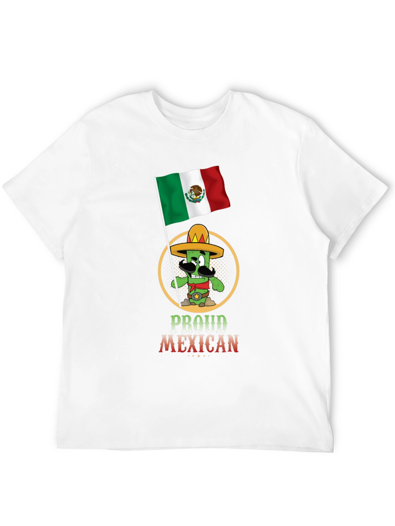Black Proud Mexican T-Shirt - Cactus Graphic Tee view 12