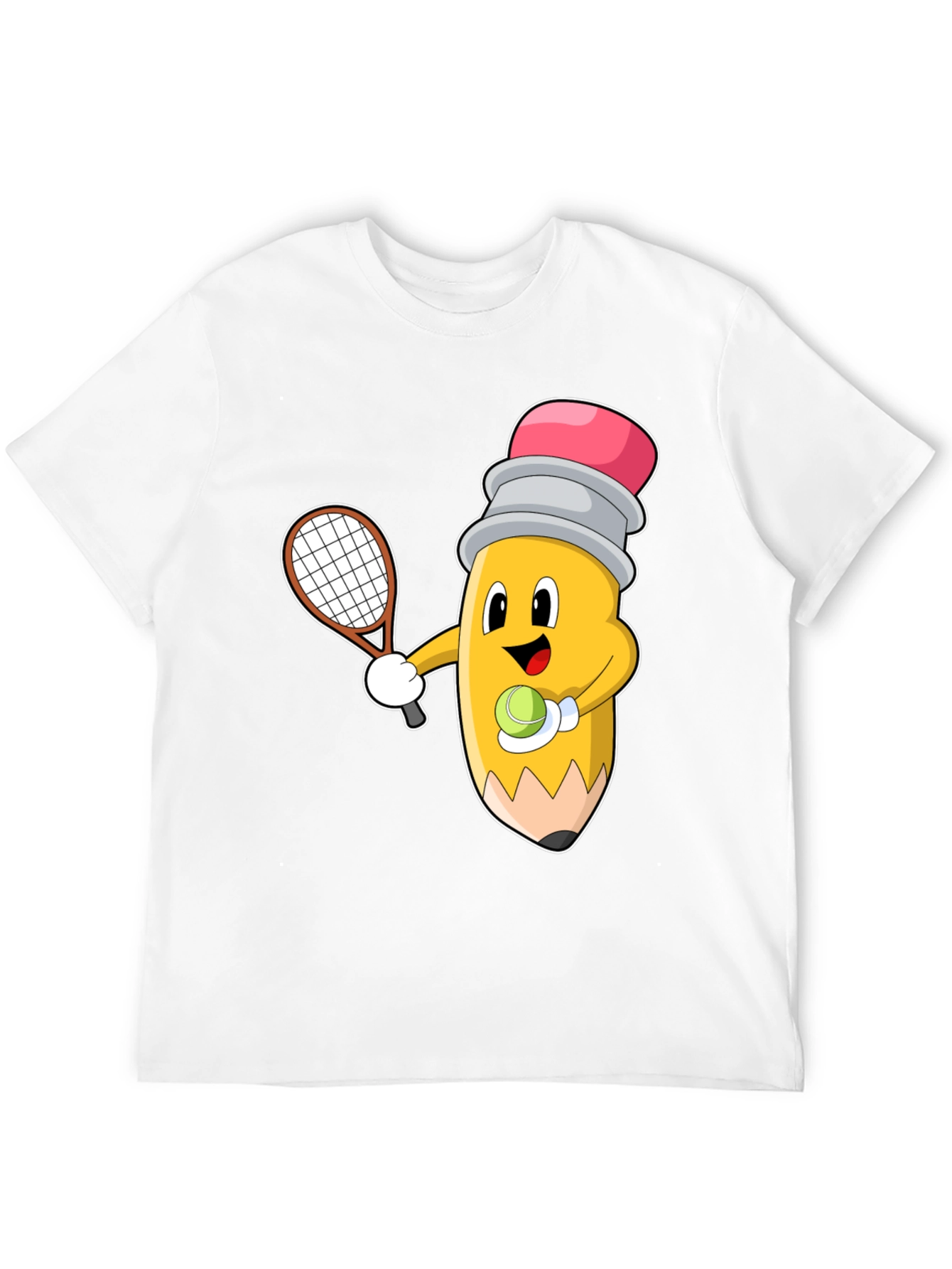 Tennis Pencil Graphic Tee - Funny Sport Shirt - 12