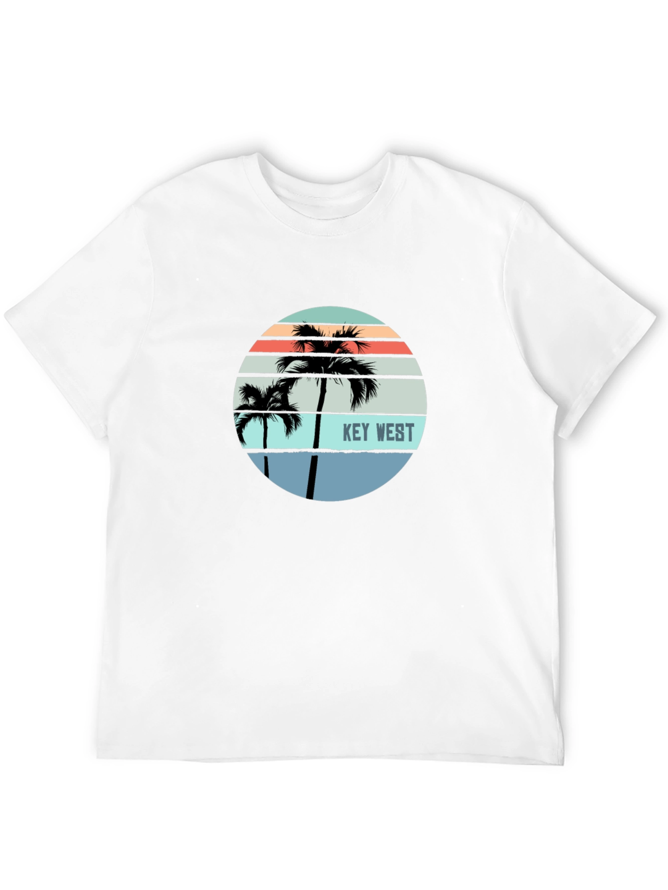Black Key West Palm Tree Graphic Tee - Island Style view 12