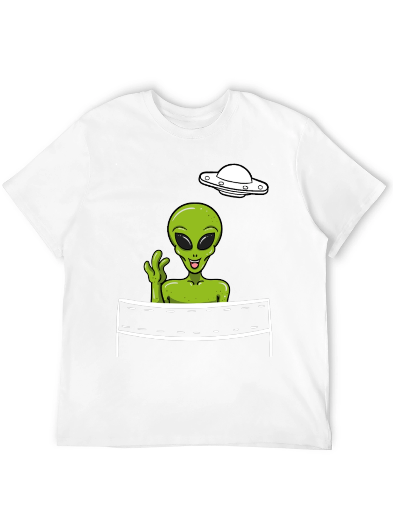Black Alien Volleyball Graphic Tee view 12