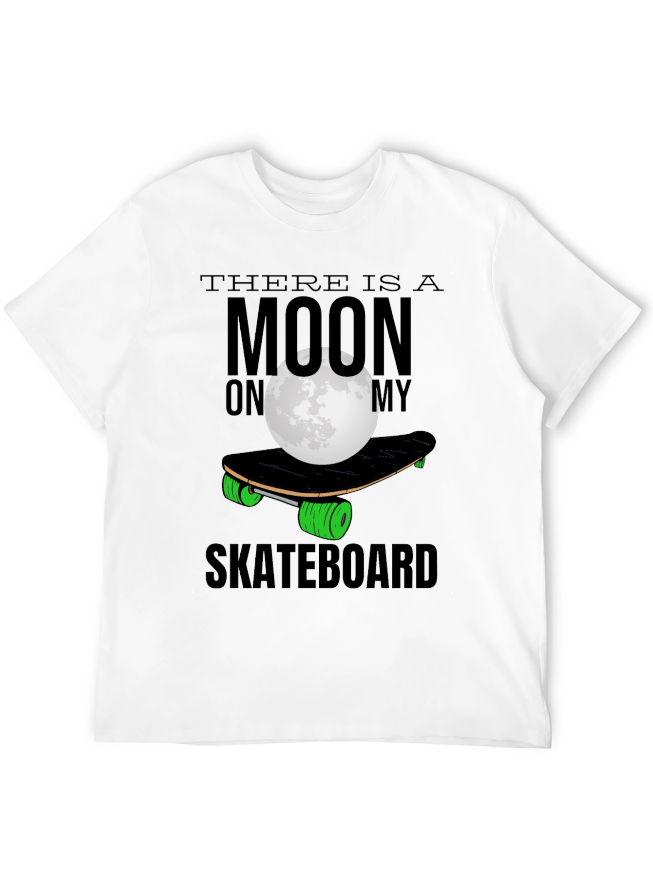 Black Moon Skateboard T-Shirt - Unique Graphic Tee view 12