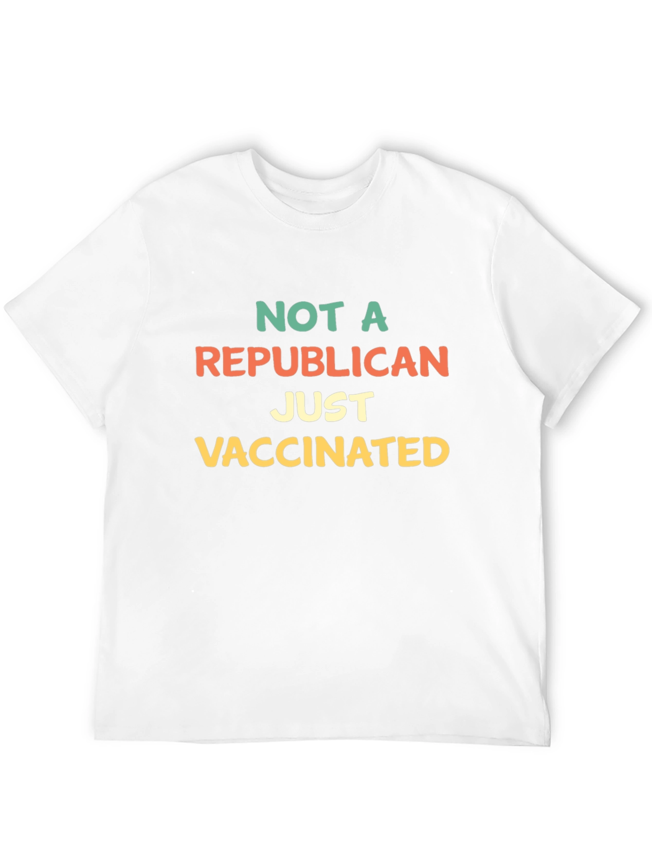 Black Not A Republican Just Vaccinated T-Shirt view 12