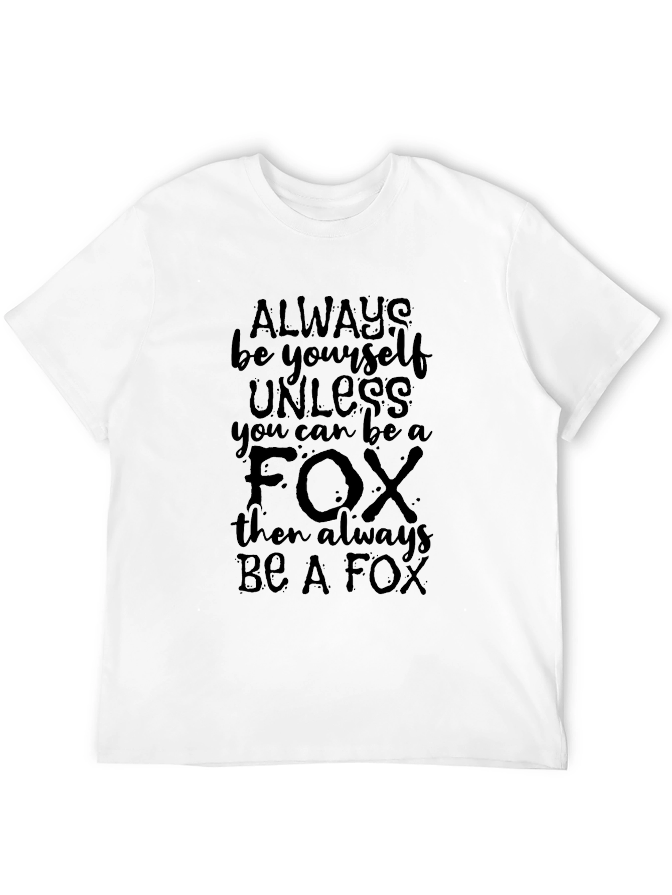 Black Always Be A Fox Graphic Tee - Black view 12