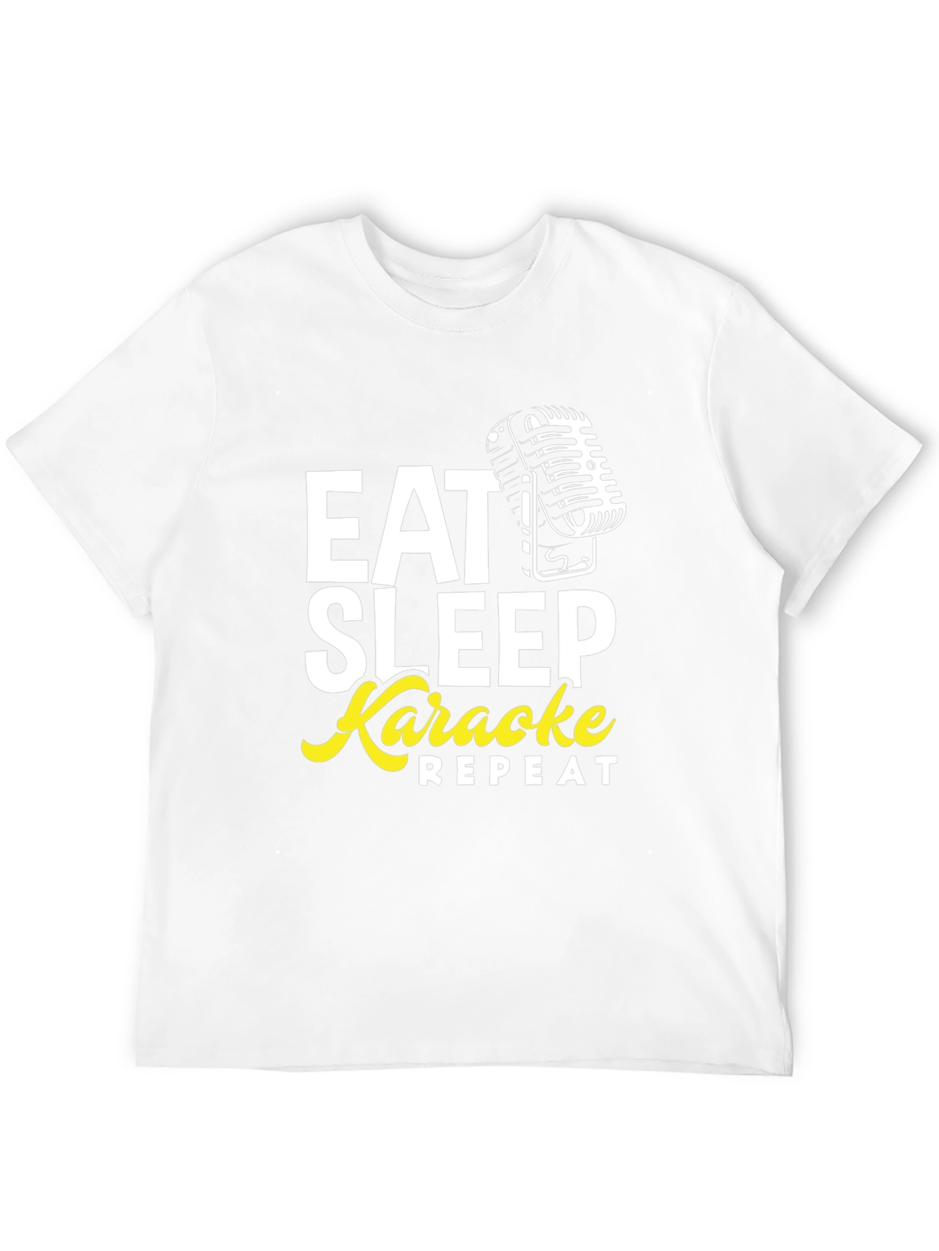 Black Eat Sleep Karaoke Repeat Graphic Tee view 12