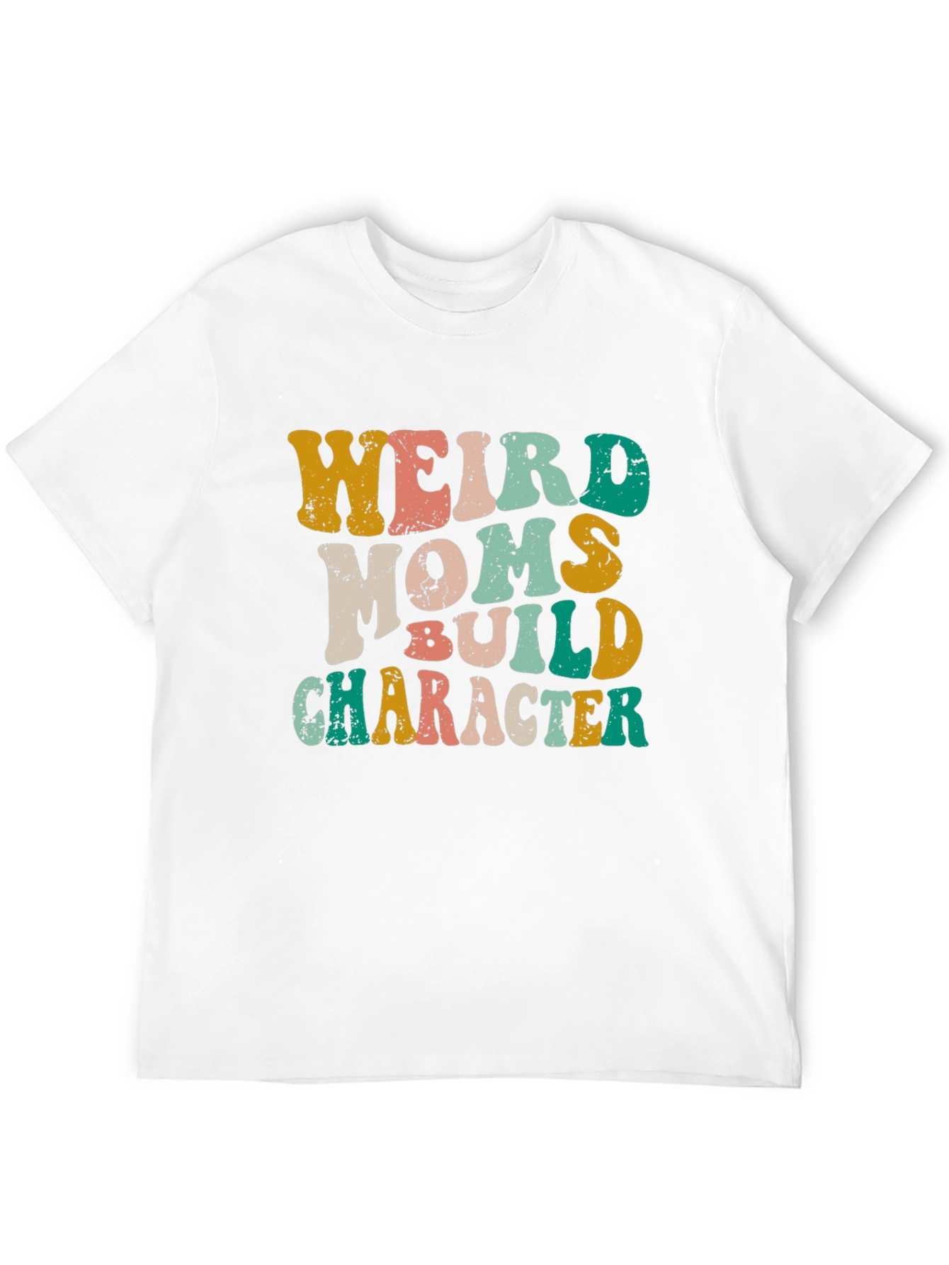 Black Weird Moms Build Character Graphic Tee view 12