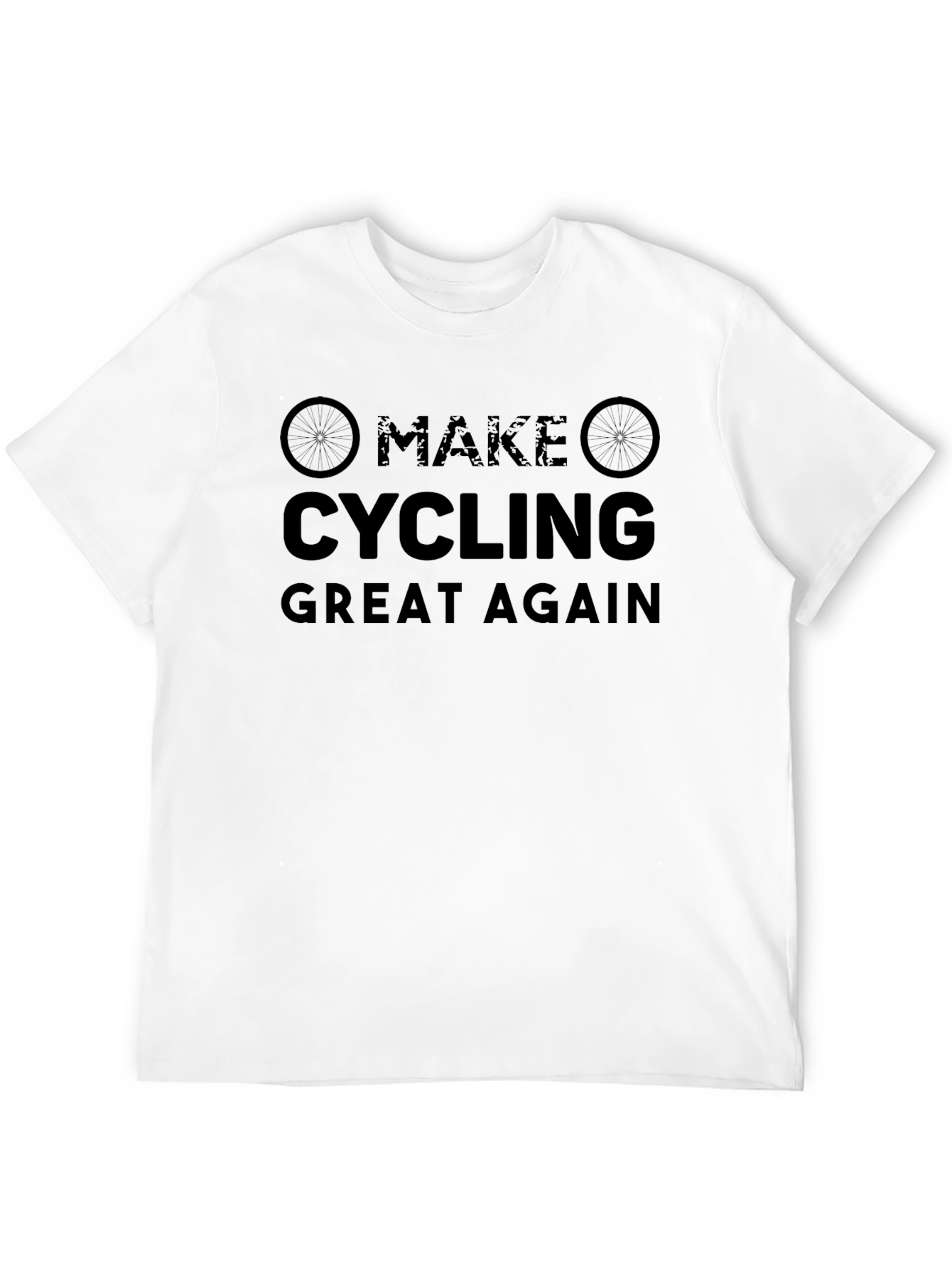 Black Make Cycling Great Again T-Shirt view 12