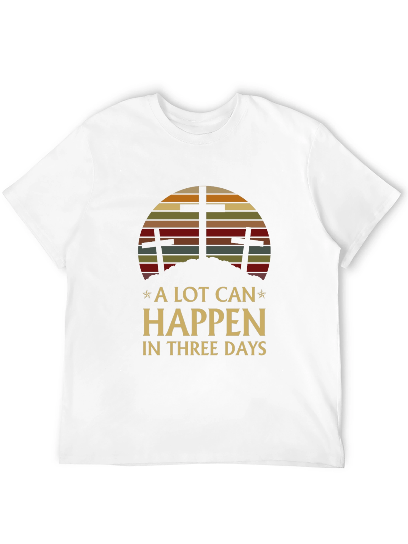 Black A Lot Can Happen In Three Days Graphic Tee view 12