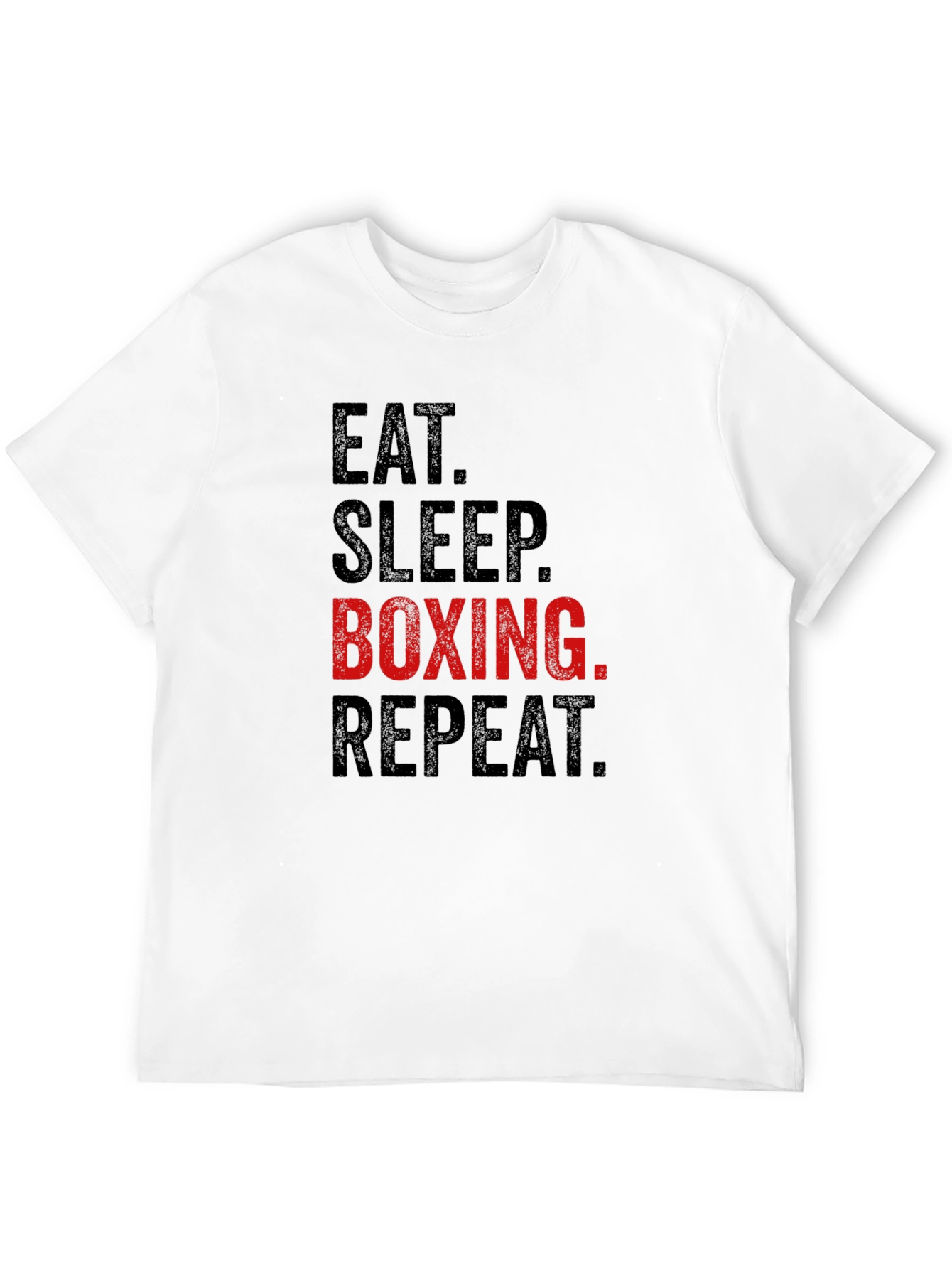 Black Eat Sleep Boxing Repeat T-Shirt - Black view 12