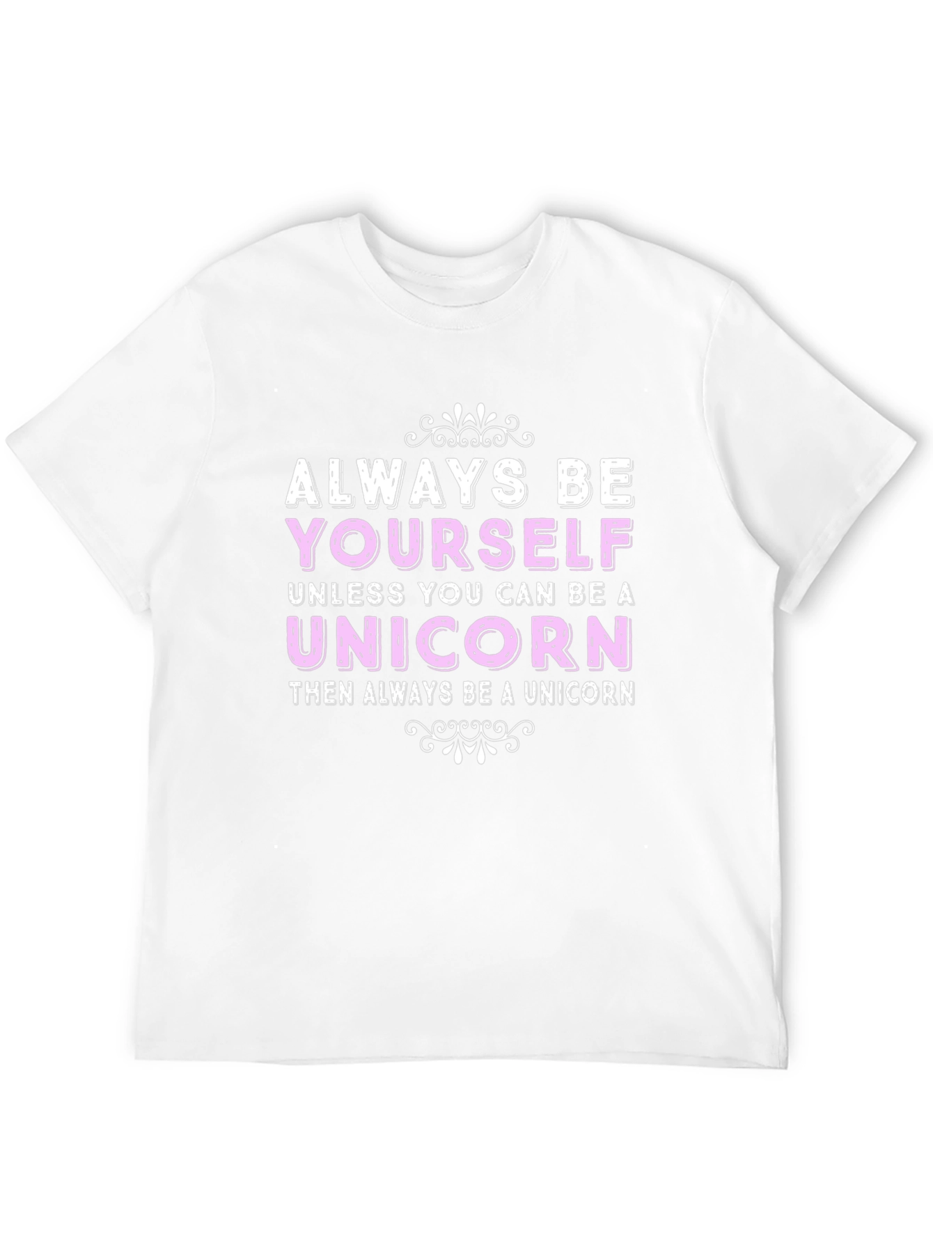Black Always Be Yourself Unicorn Graphic T-Shirt view 12