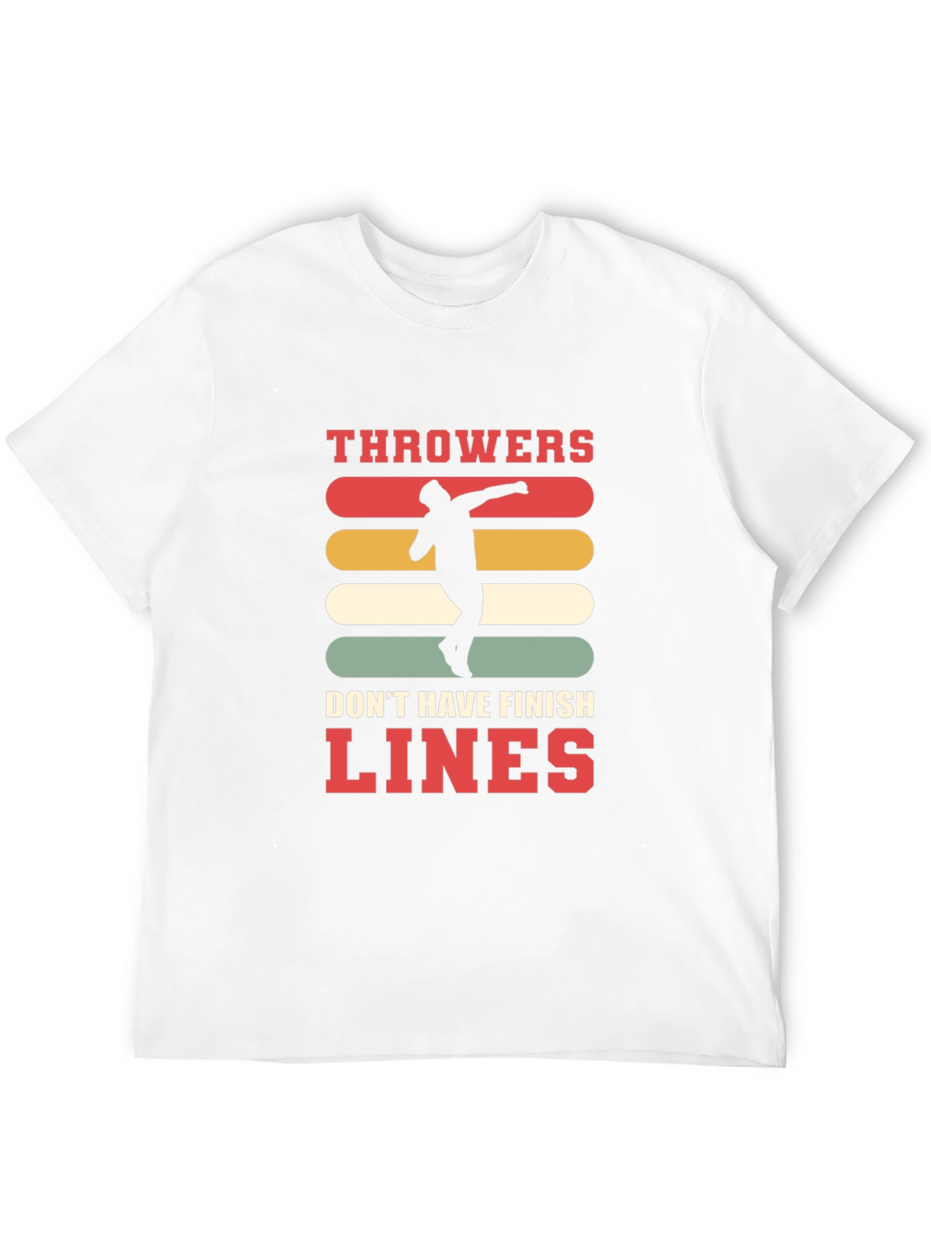 Black Throwers Don't Have Finish Lines Graphic Tee view 12