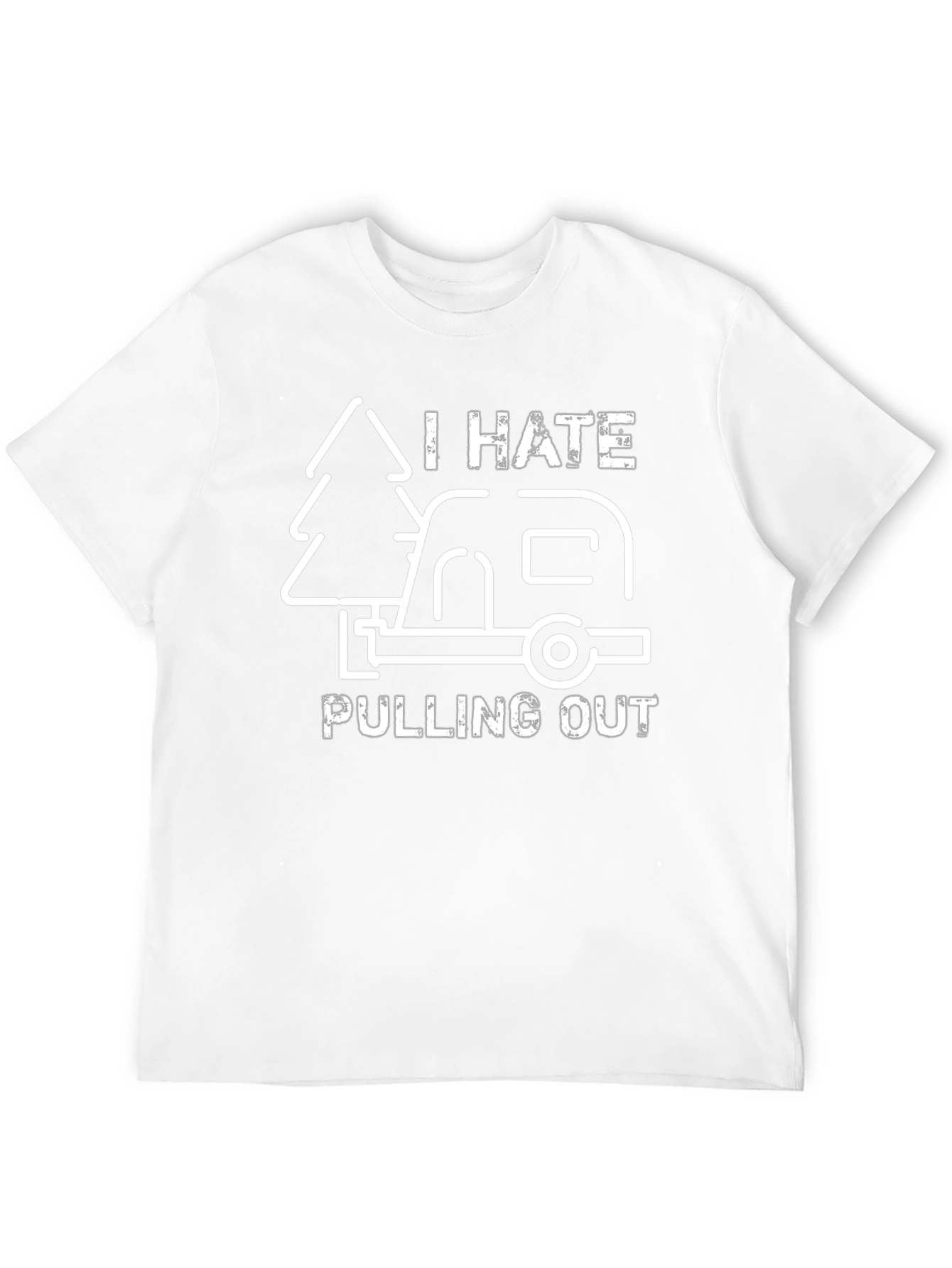 Black Funny Camping T-Shirt - I Hate Pulling Out view 12