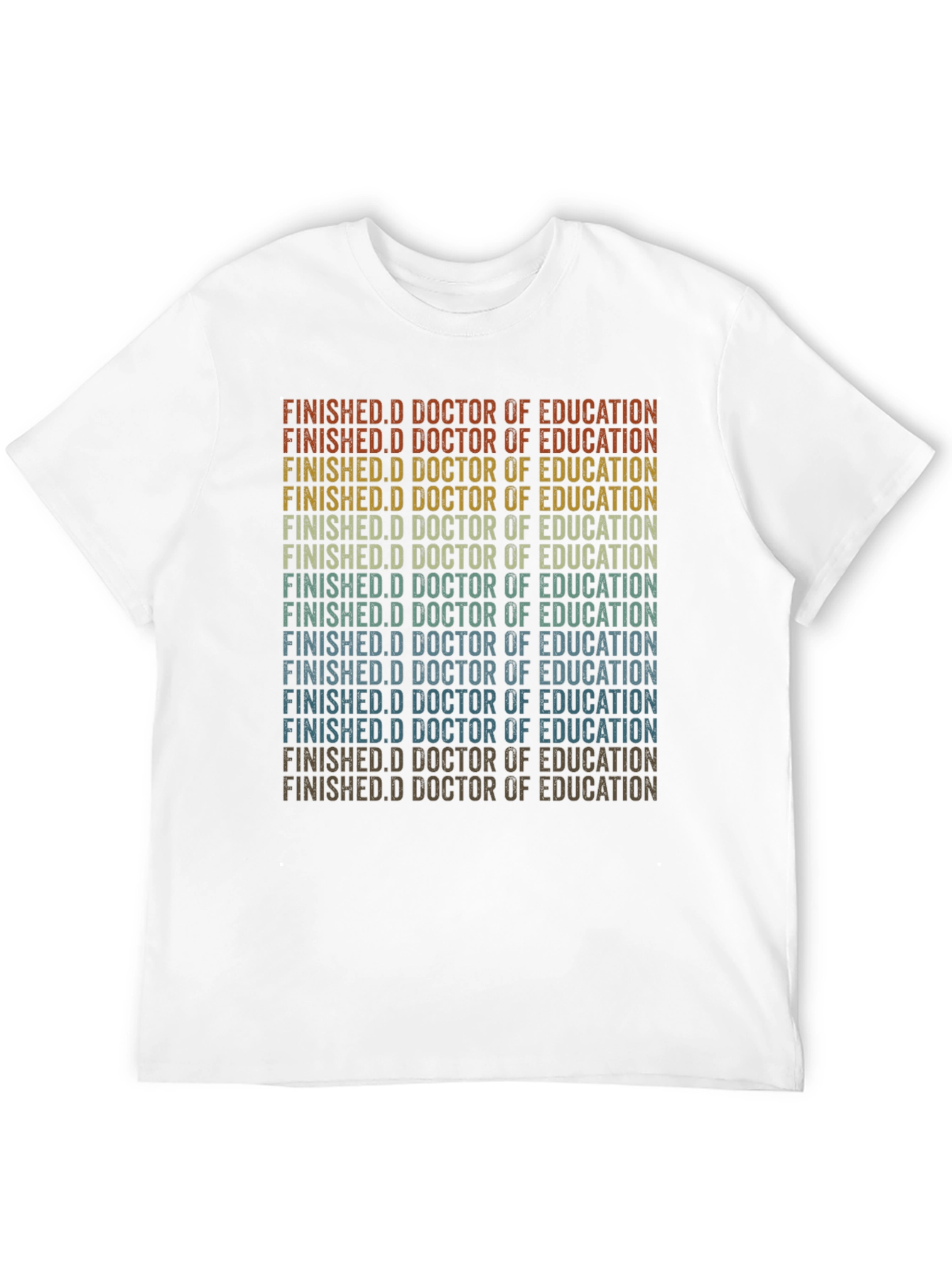 Black Finished Doctorate of Education Grad T-Shirt view 12