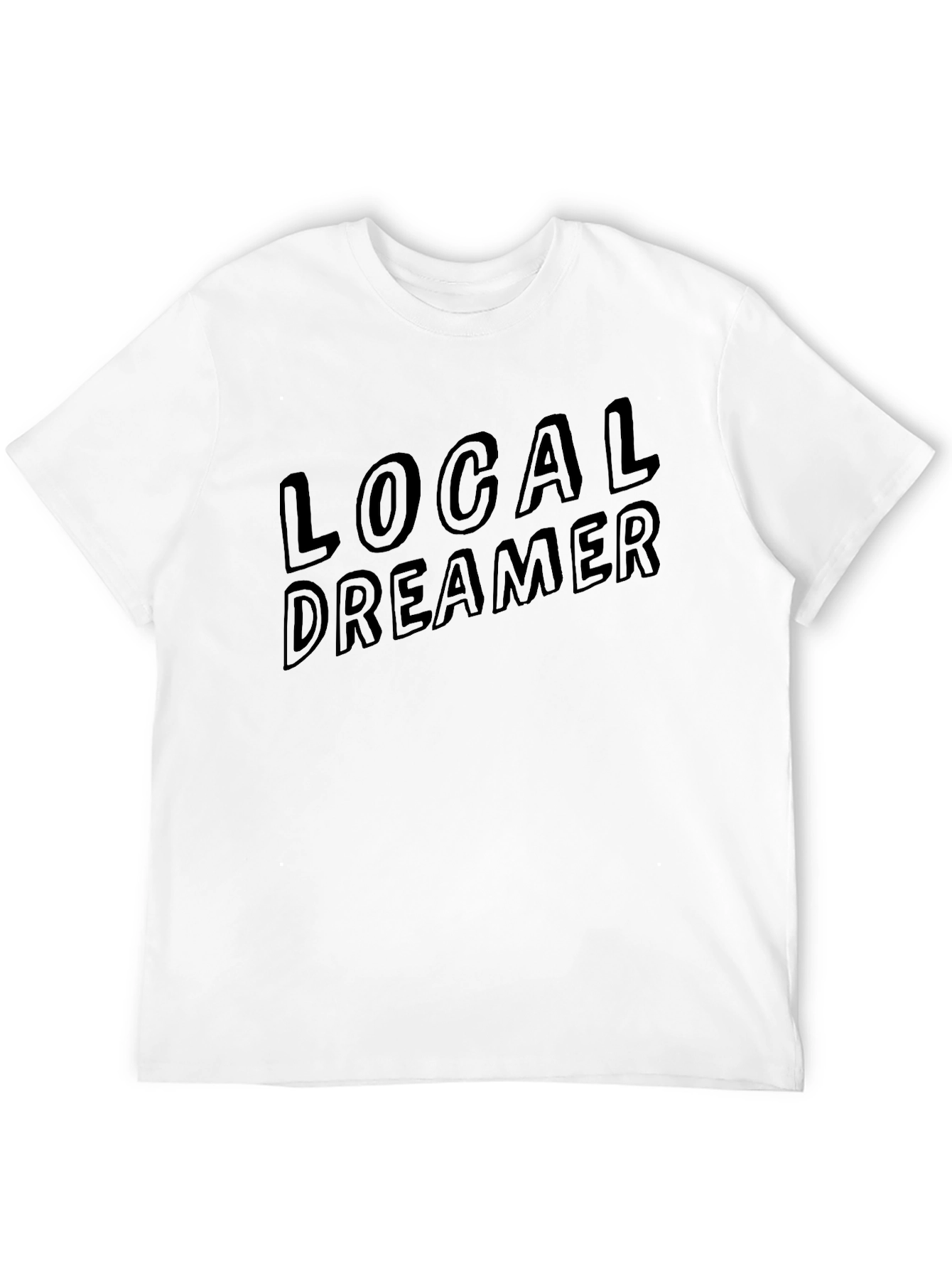 Black Local Dreamer Graphic T-Shirt - Men's Crew Neck Tee view 12