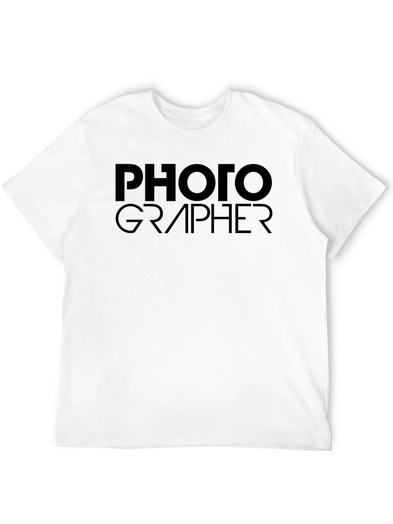 Black Photographer Crew Neck T-Shirt view 12
