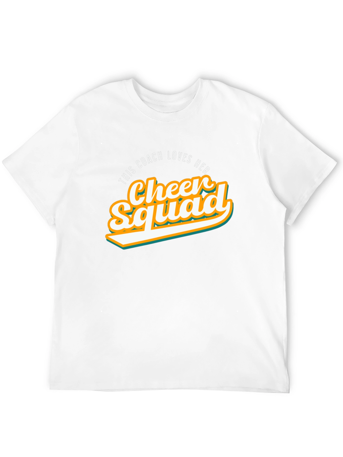 Black Cheer Squad Coach T-Shirt view 12