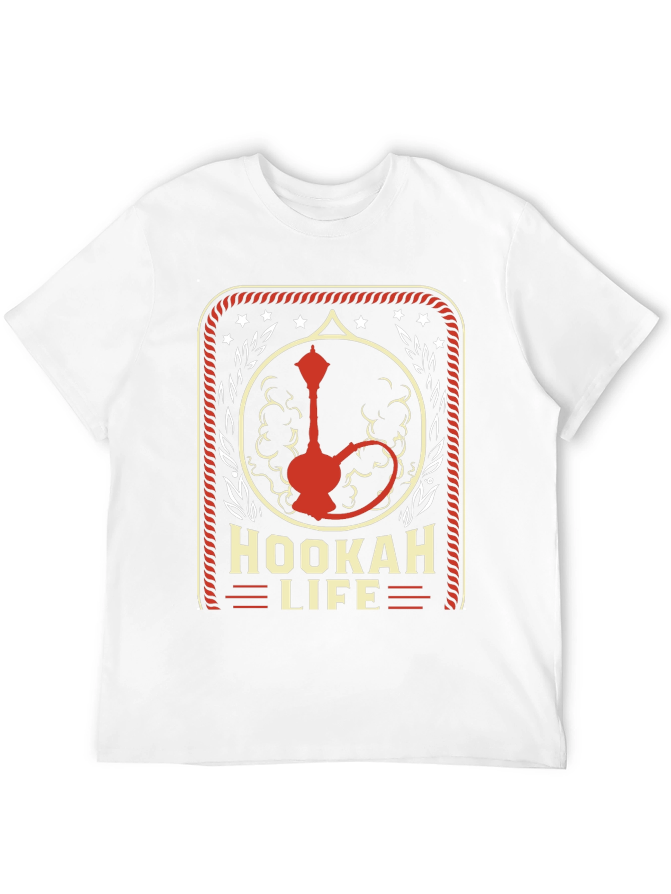 Black Hookah Life Graphic T-Shirt - Casual Wear view 12