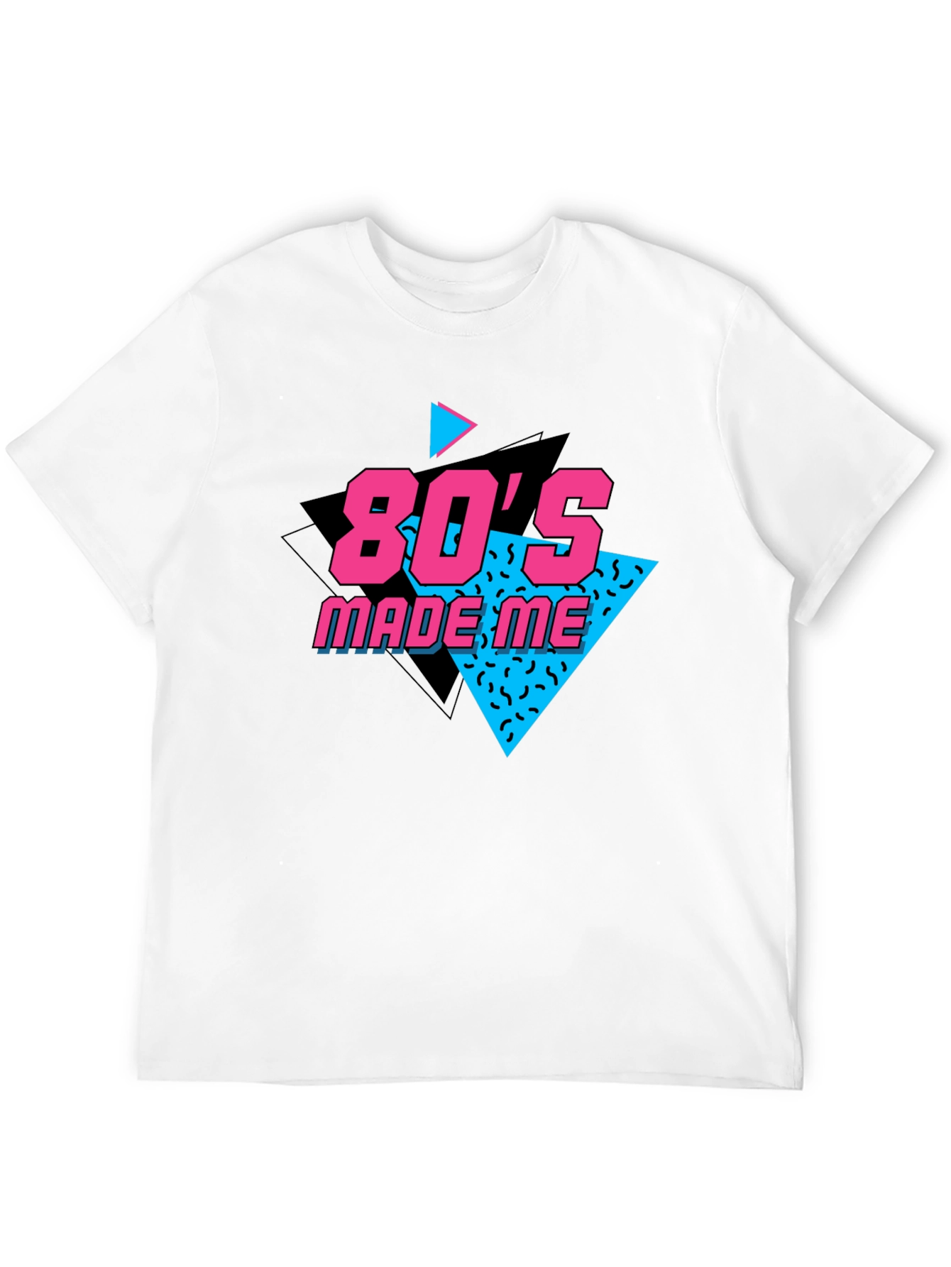 Black 80's Made Me Black T-Shirt view 12