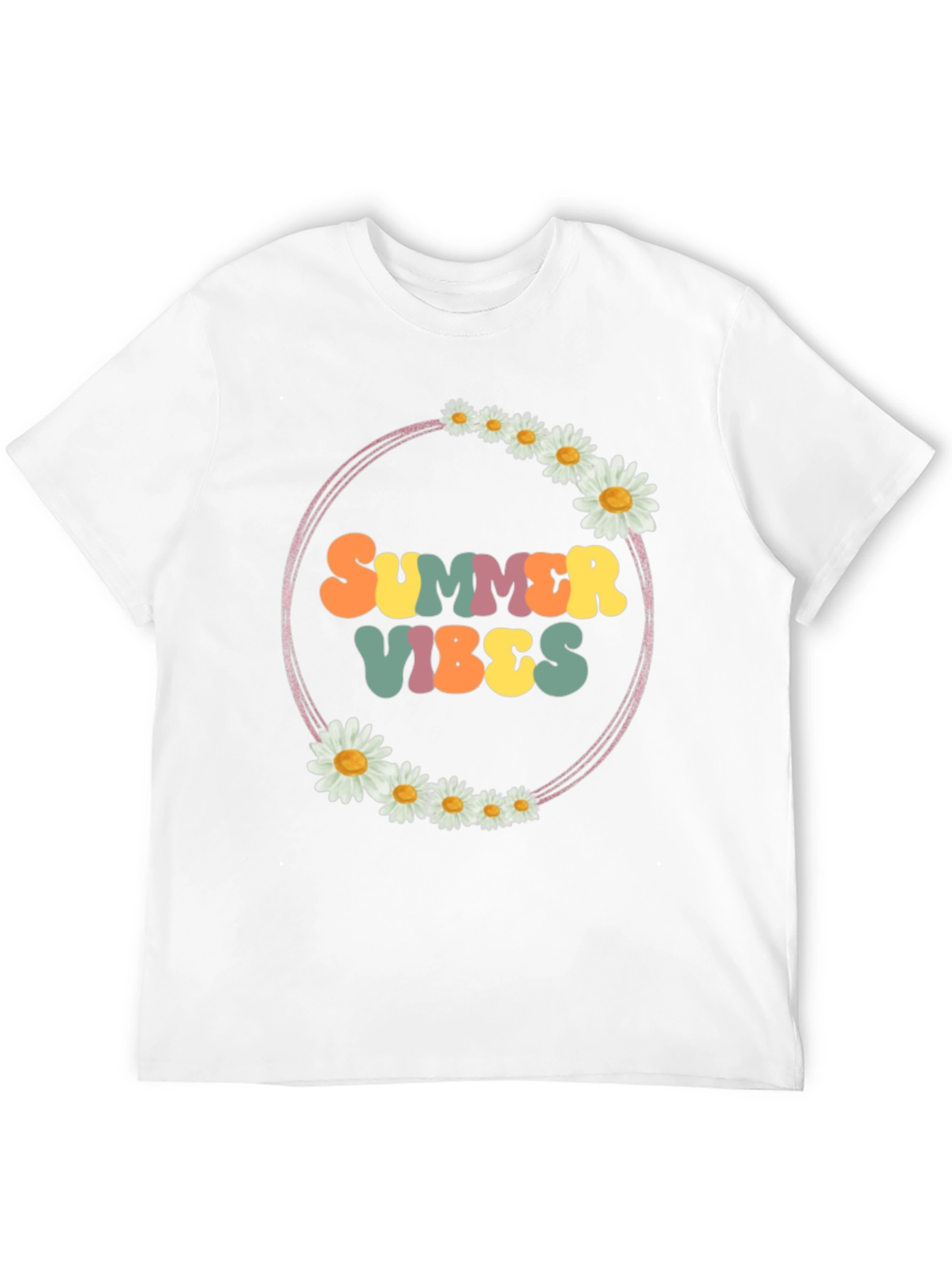 Black Summer Vibes Daisy Graphic Tee view 12
