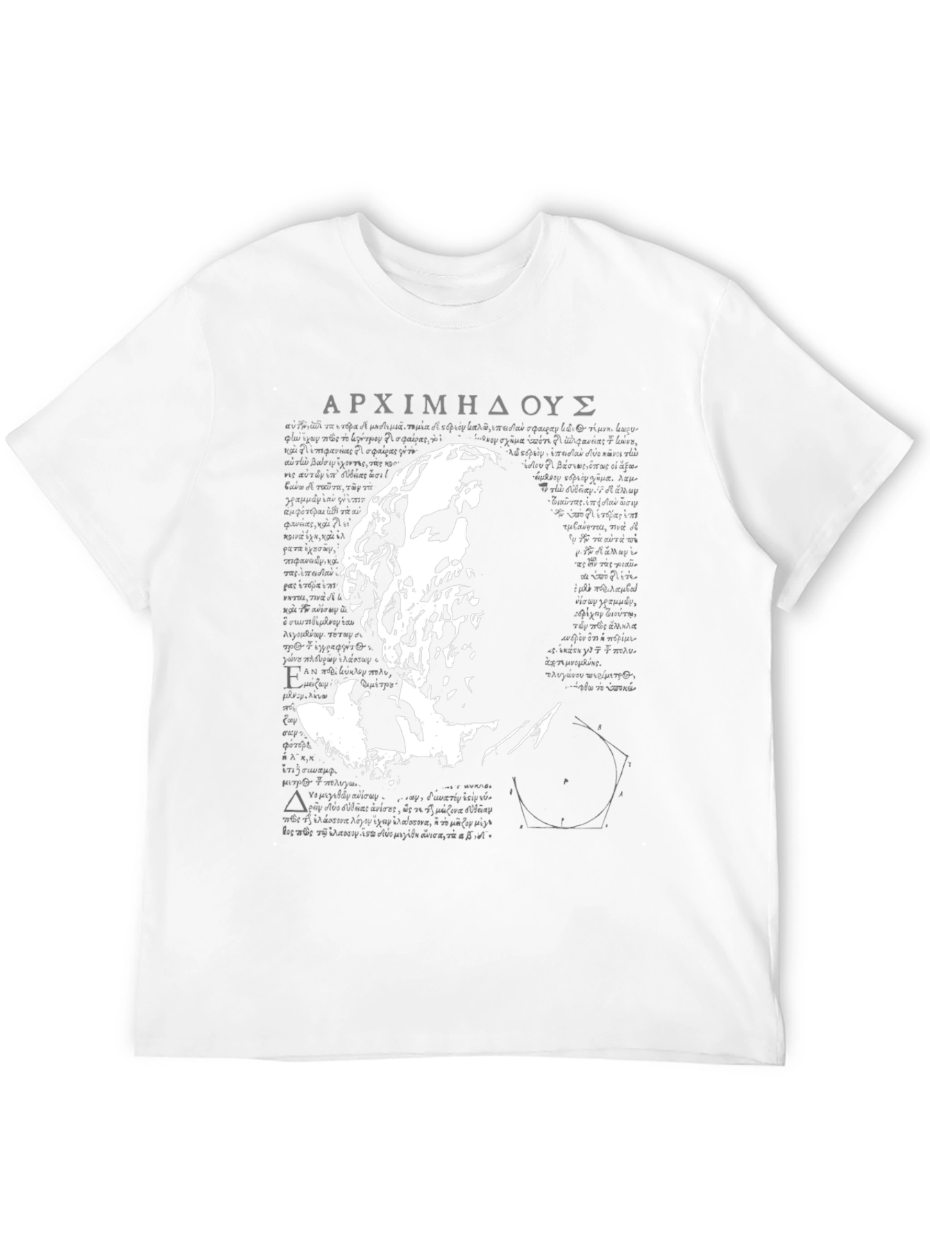 Black Archimedes Graphic T-Shirt - Classic Scholar Tee view 12