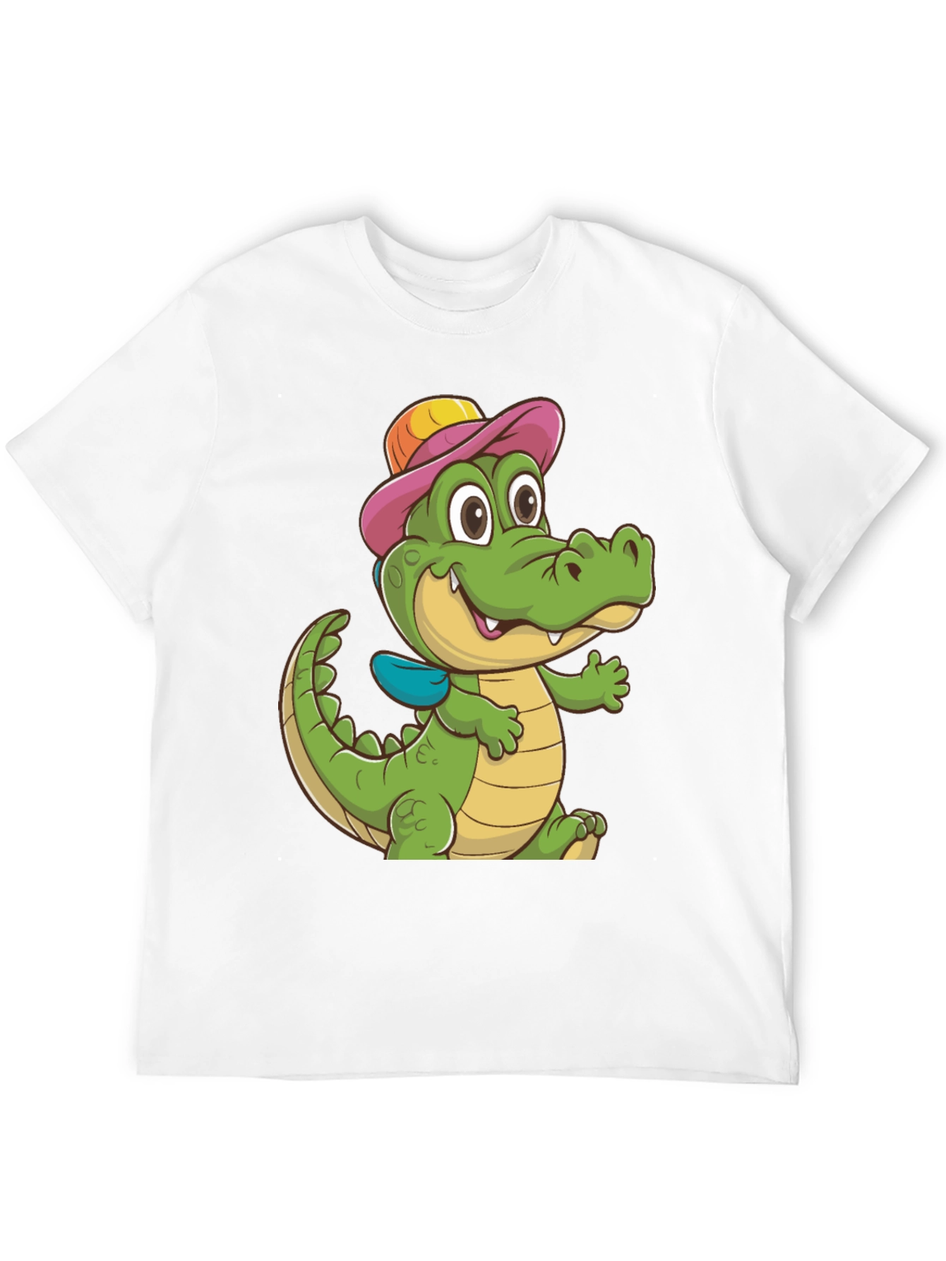 Black Cartoon Alligator T-Shirt view 12