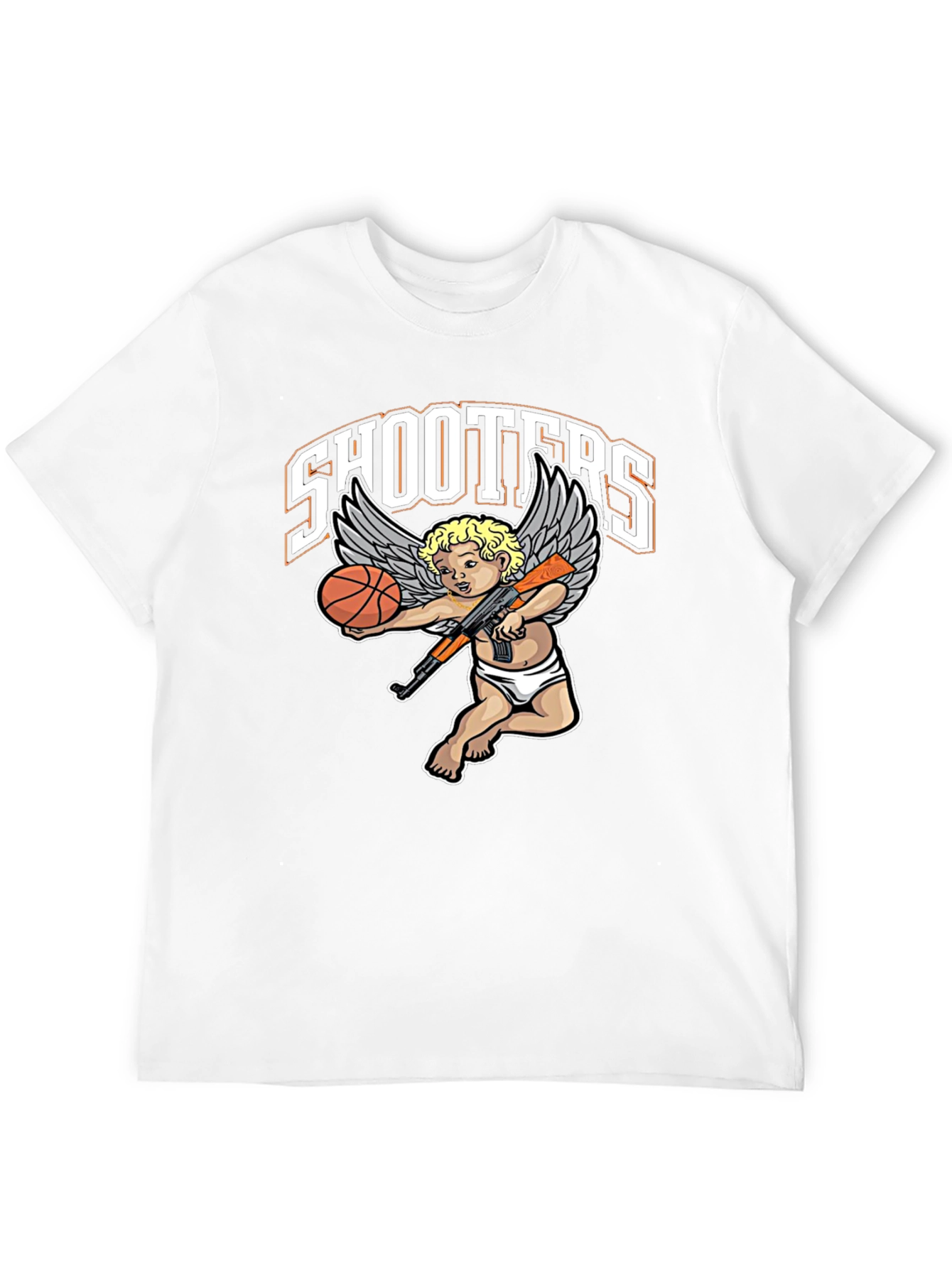 Black Shooters Graphic T-Shirt view 12