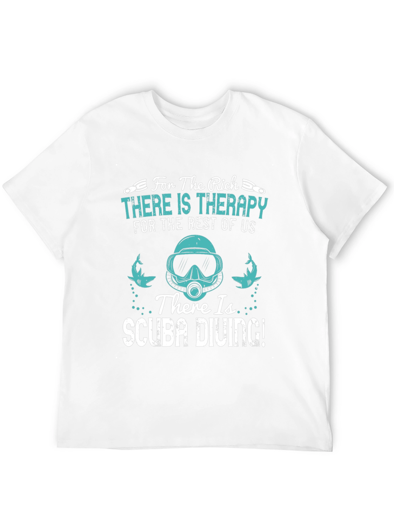 Black Funny Scuba Diving T-Shirt: Therapy Alternative view 12