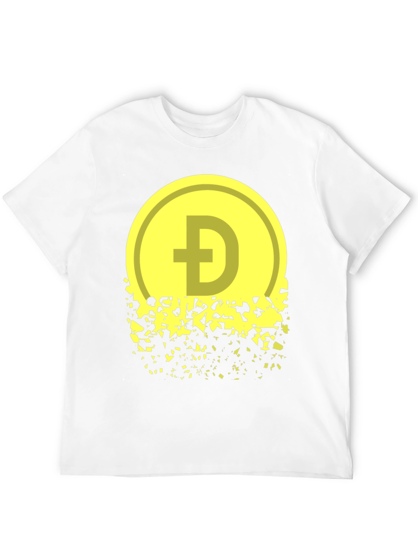 Black Dogecoin Fading Graphic Tee - Crypto Inspired Apparel view 12