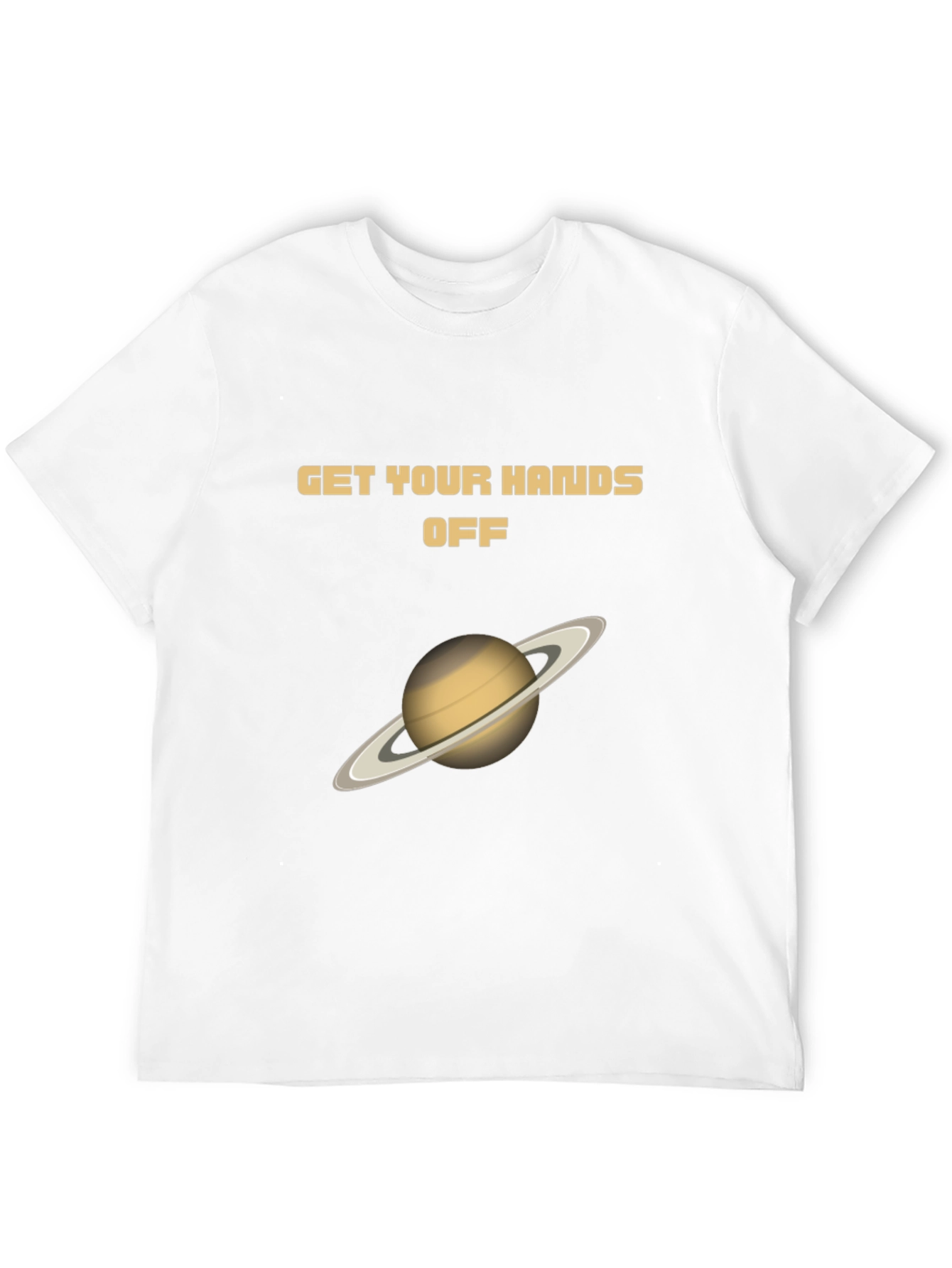Black Get Your Hands Off Saturn Graphic T-Shirt view 12