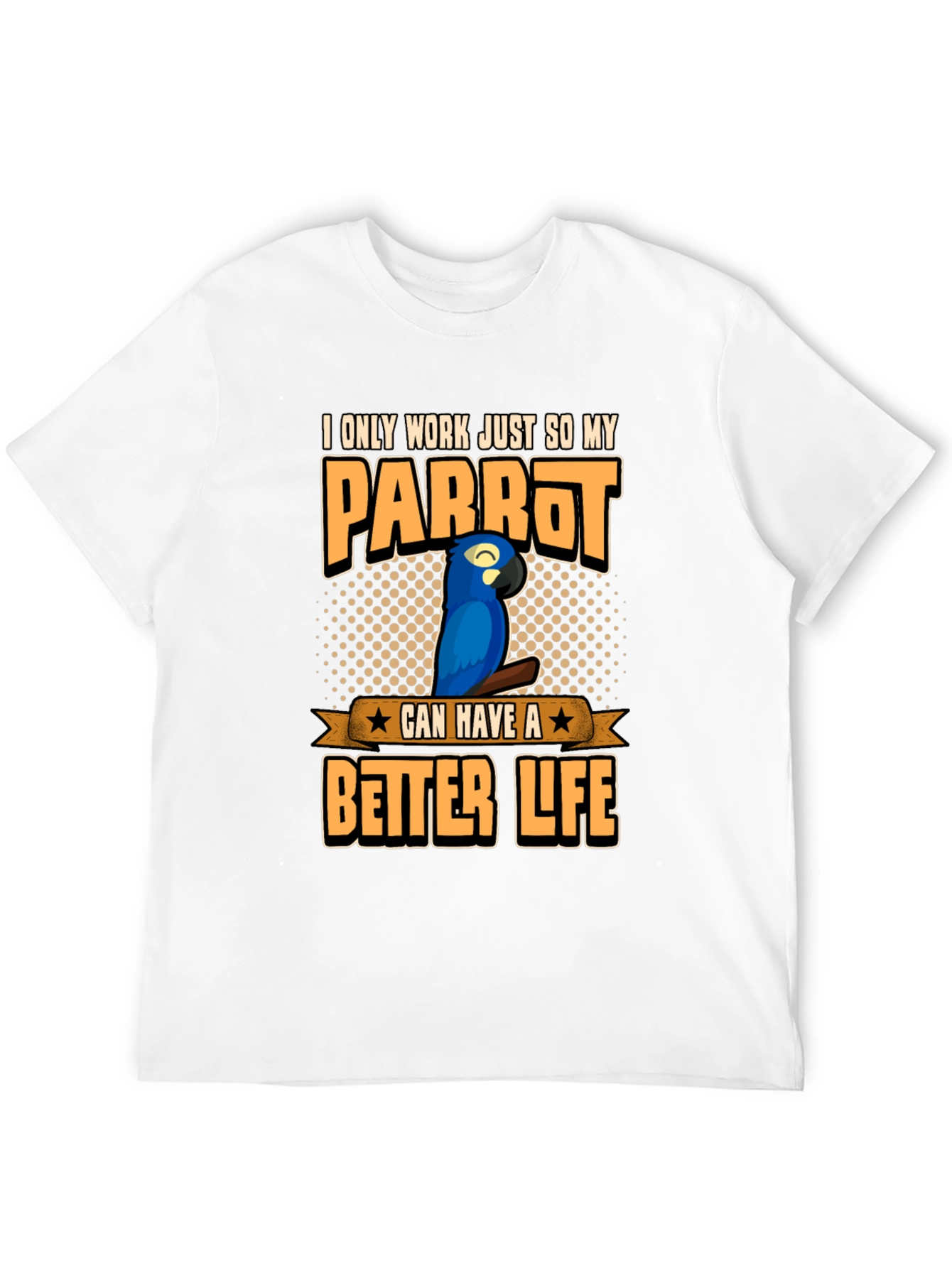 Black Parrot Lover Graphic T-Shirt view 12