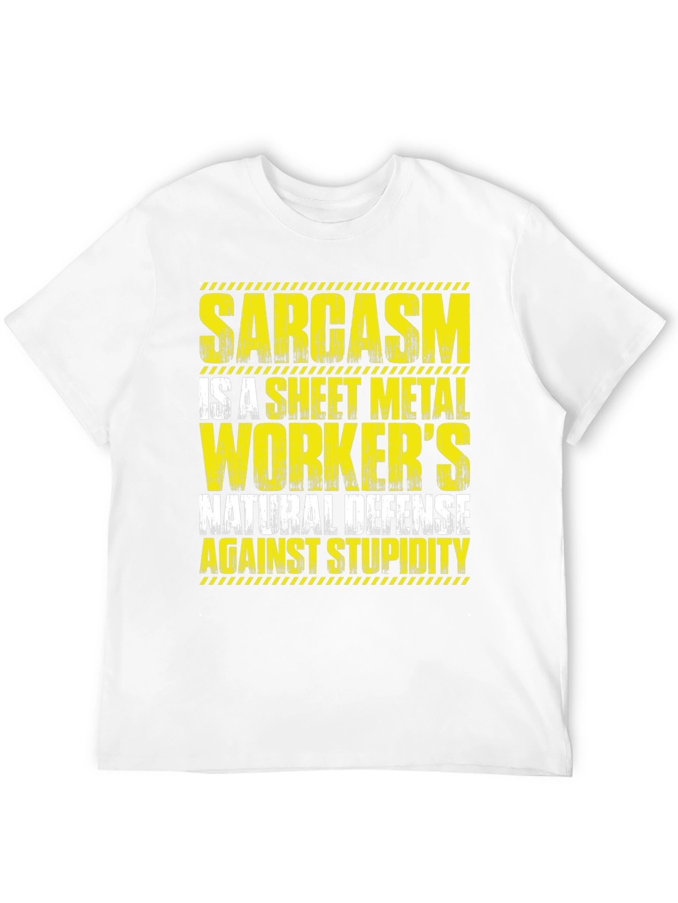Black Sarcasm Sheet Metal Worker's T-Shirt view 12