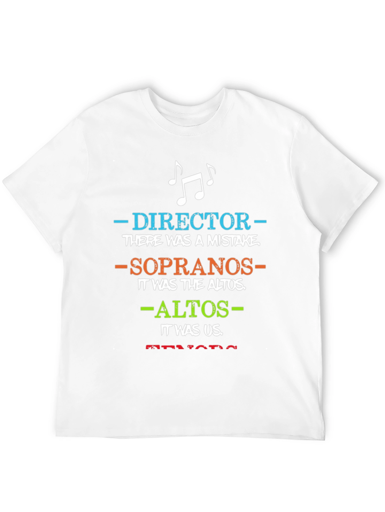 Black Choir Director T-Shirt: Blame the Altos Funny Music Tee view 12
